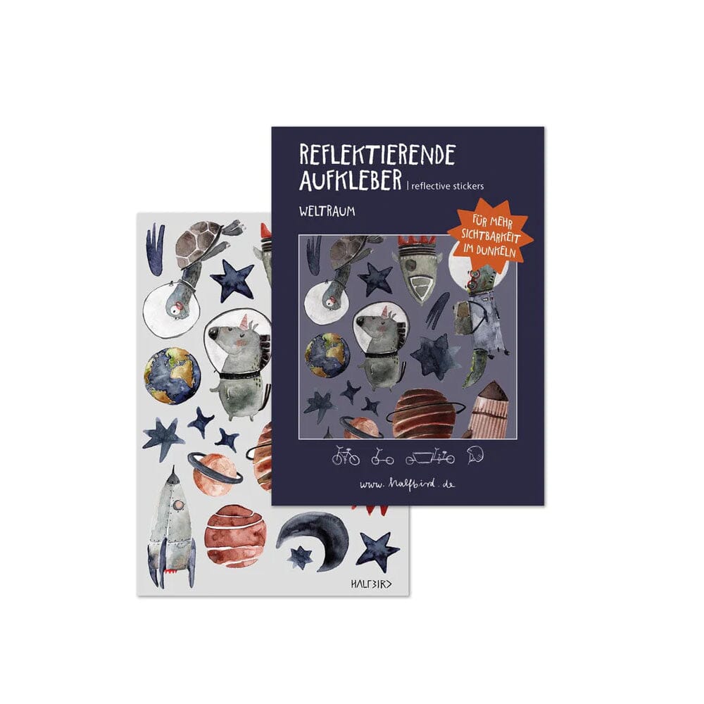 Reflektierende Sticker "Weltraum" Sticker Halfbird