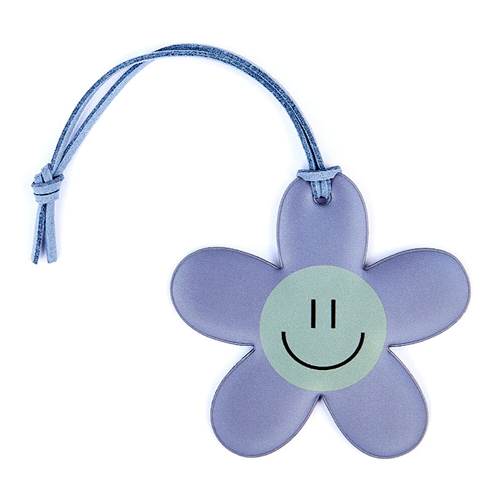 Reflektierender Anhänger Deluxe "Smiley" Reflektor Firefly blau