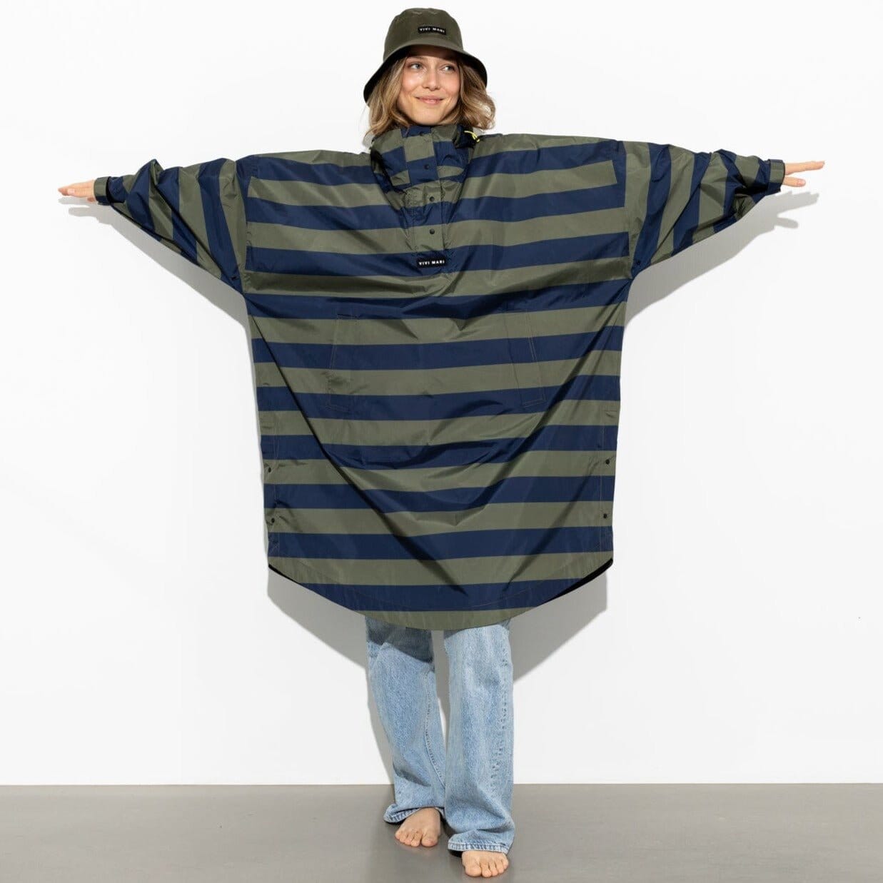 Regencape Poncho "Bold Stripes" Bekleidung & Accessoires Vivi Mari 