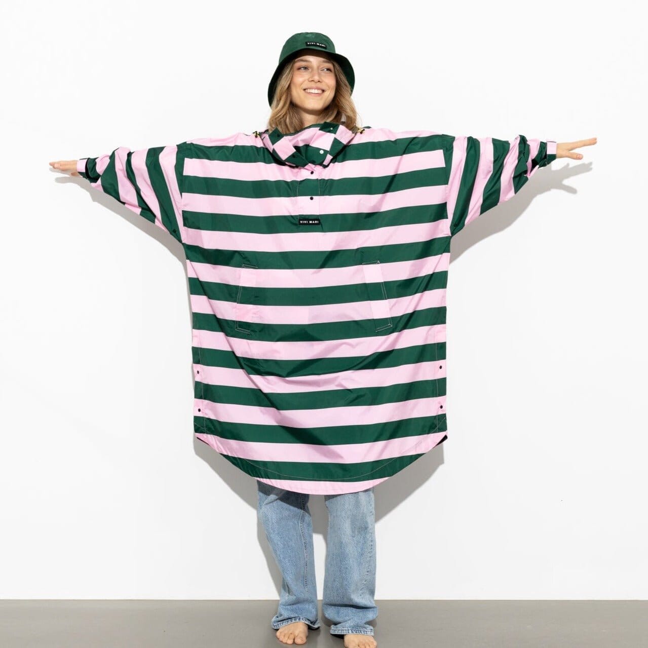 Regencape Poncho "Bold Stripes" Bekleidung & Accessoires Vivi Mari