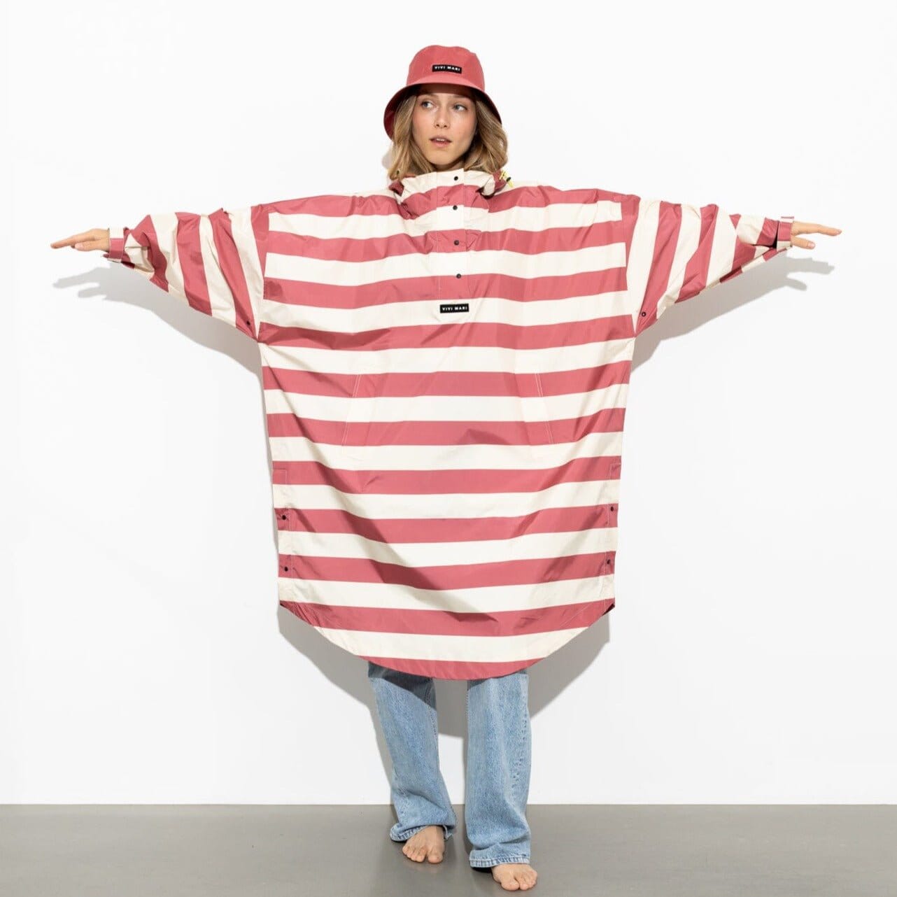 Regencape Poncho "Bold Stripes" Bekleidung & Accessoires Vivi Mari