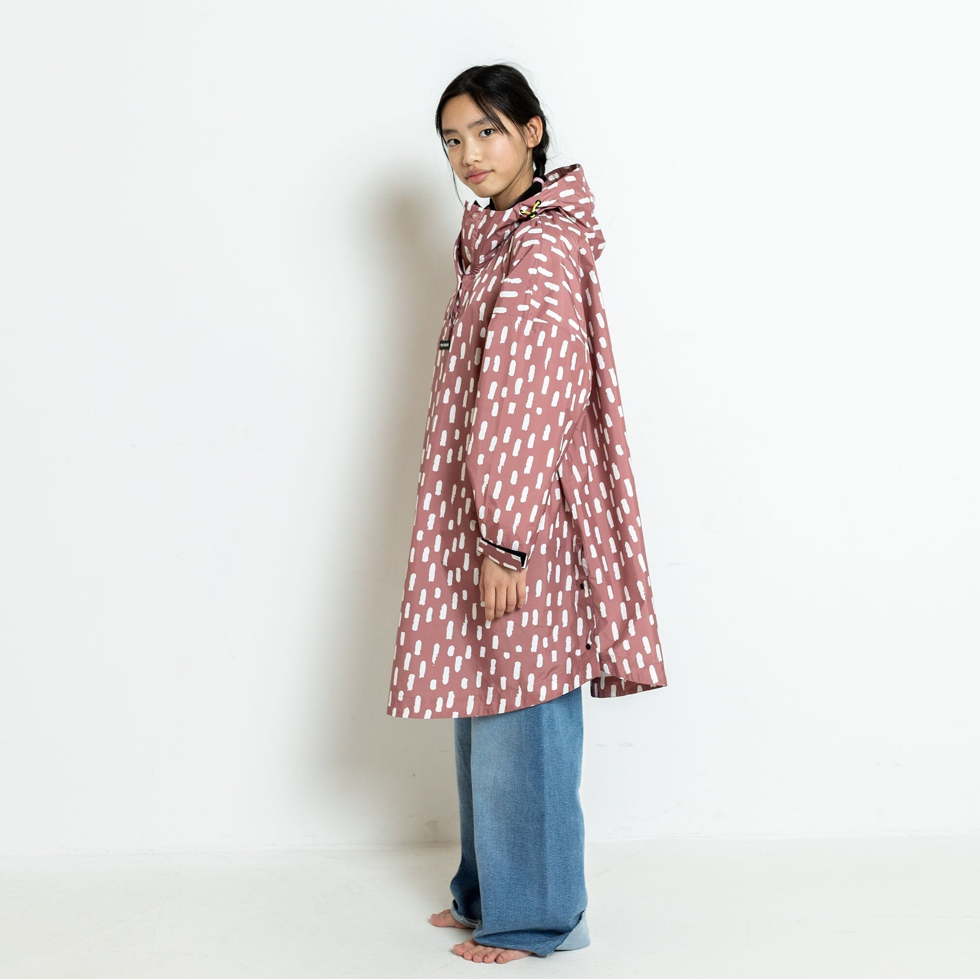 Regencape Poncho Kids "Drops Mauve" Bekleidung & Accessoires Vivi Mari 10-12 J 