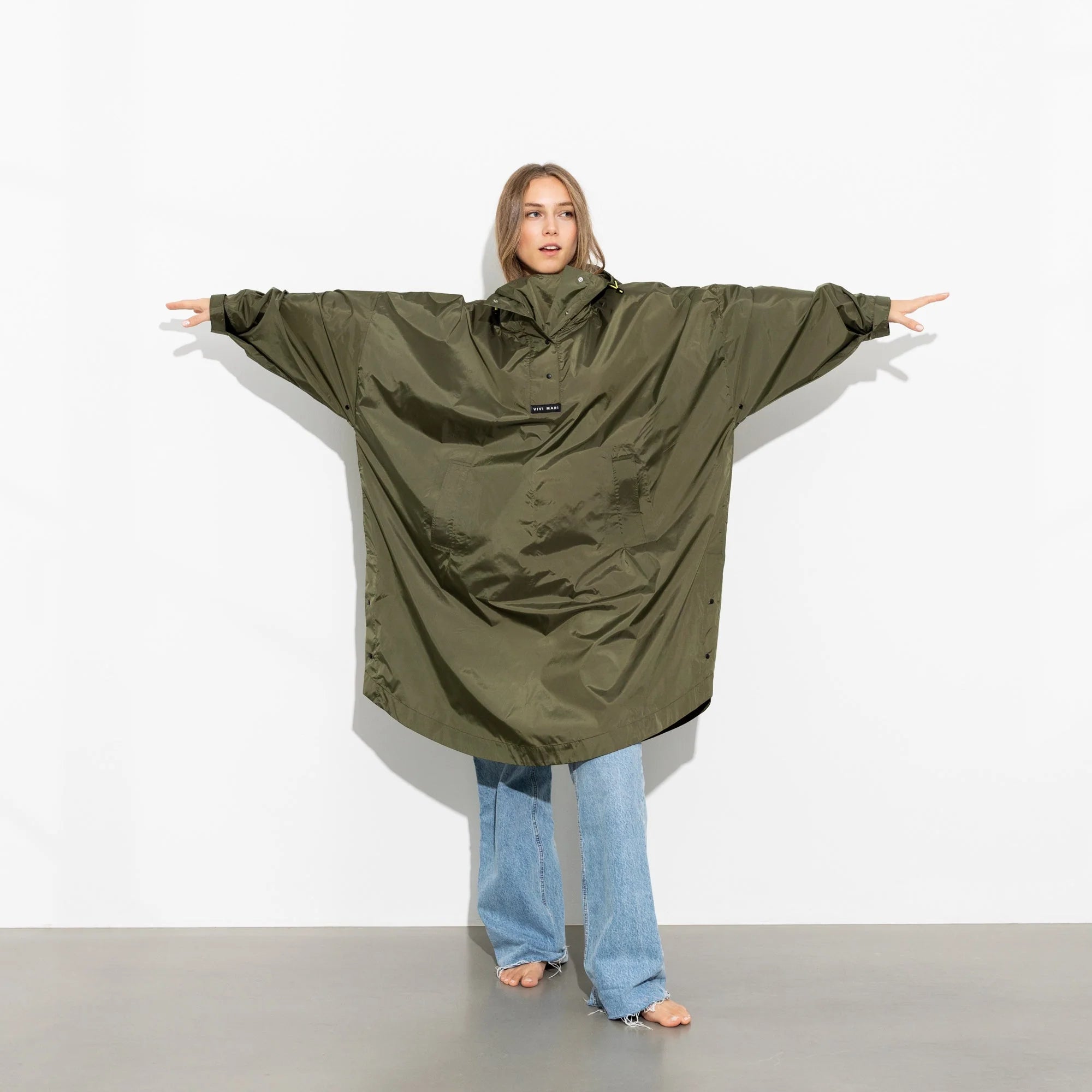 Regencape Poncho "uni" Bekleidung & Accessoires Vivi Mari olive