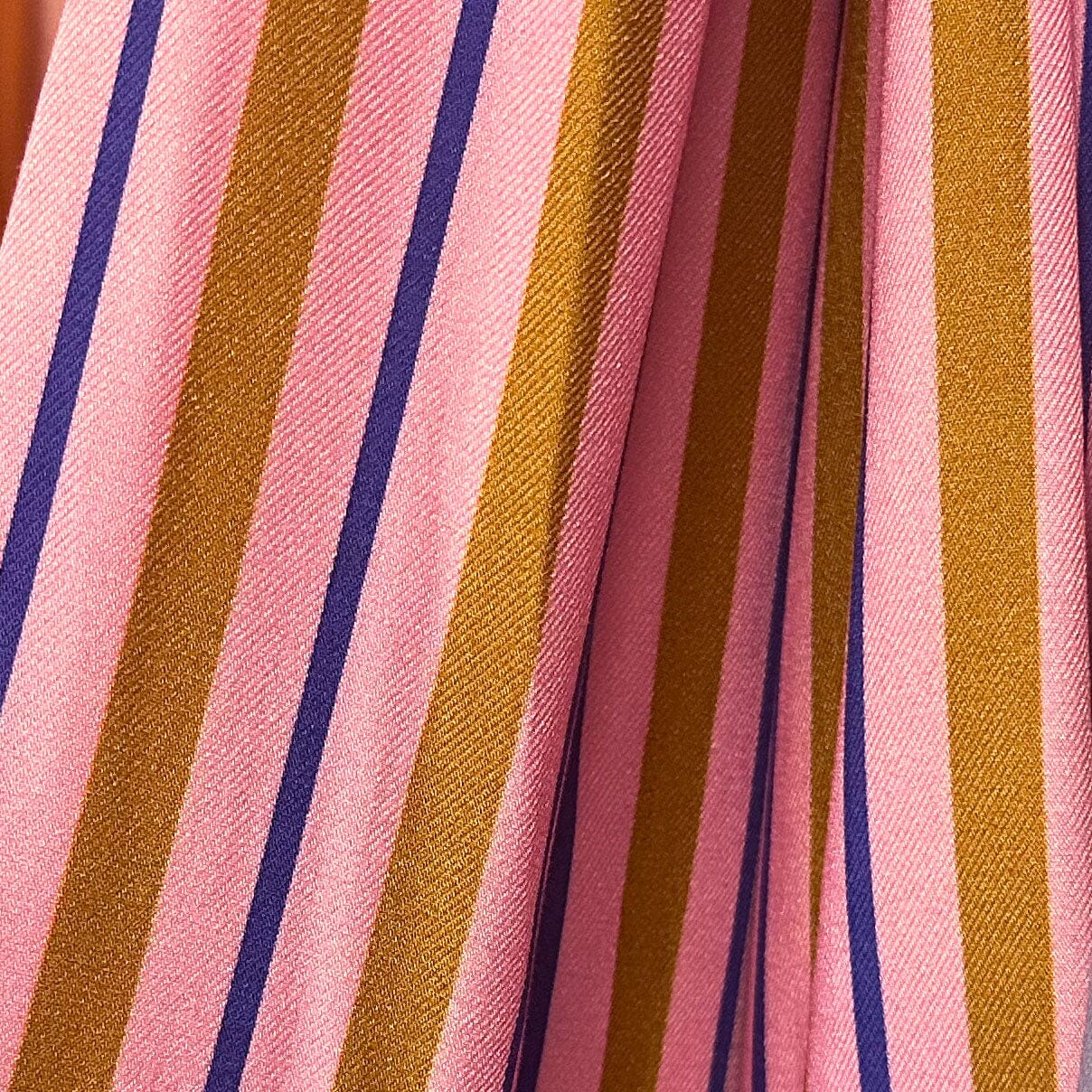 Rock Midi+ "Viskose stripes thin" Rock Matsch mit Sahne