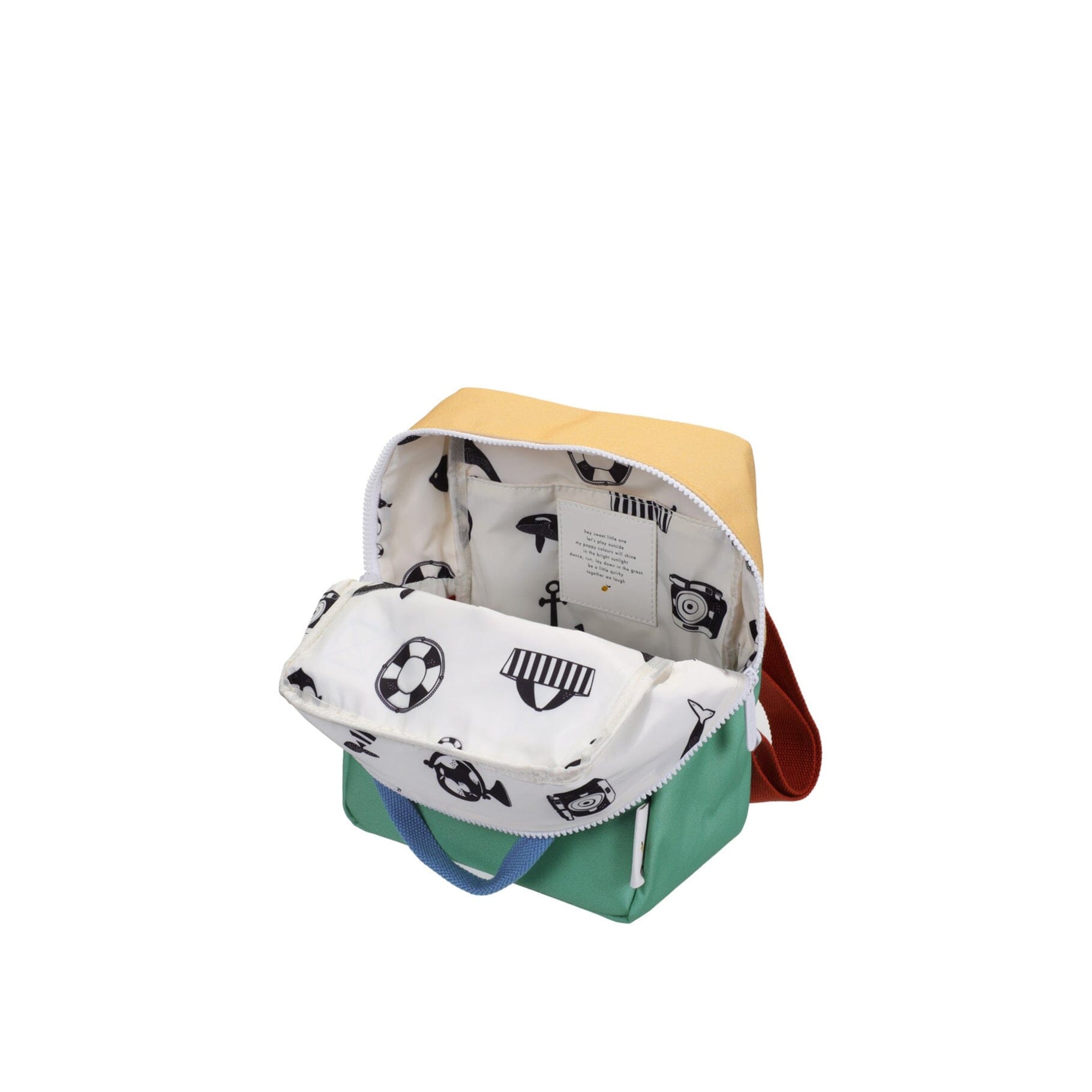Rucksack small "wonders of the deep sea-colorblocking" Rucksack Sticky Lemon