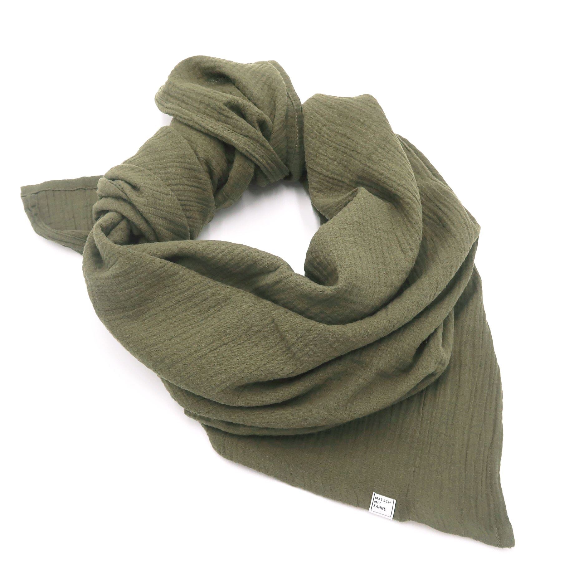 Schal Maxi (135 x 135cm) Schal Maxi Matsch mit Sahne Pale Olive
