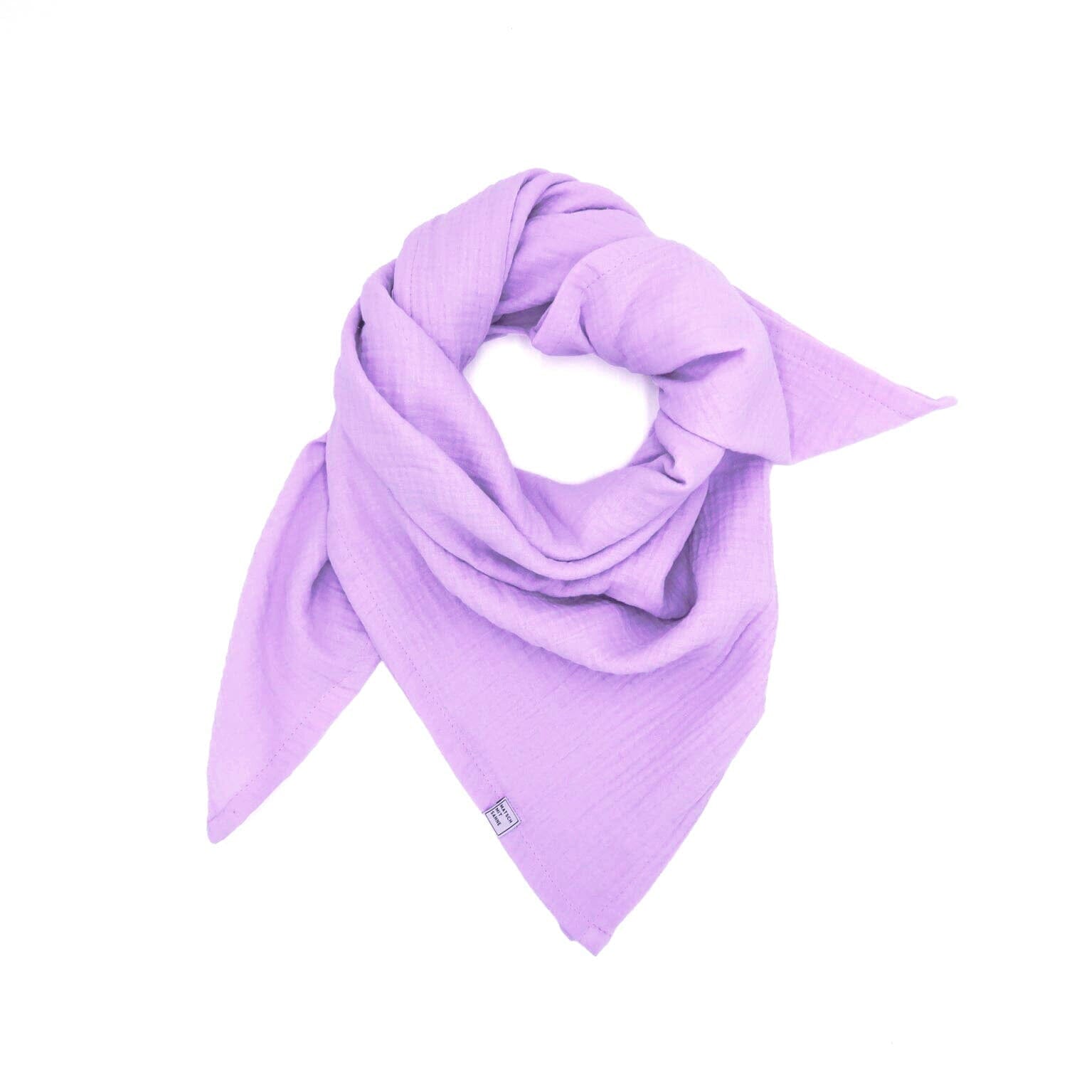 Schal Midi (110 x 110cm) Schal Midi Matsch mit Sahne Lavendel