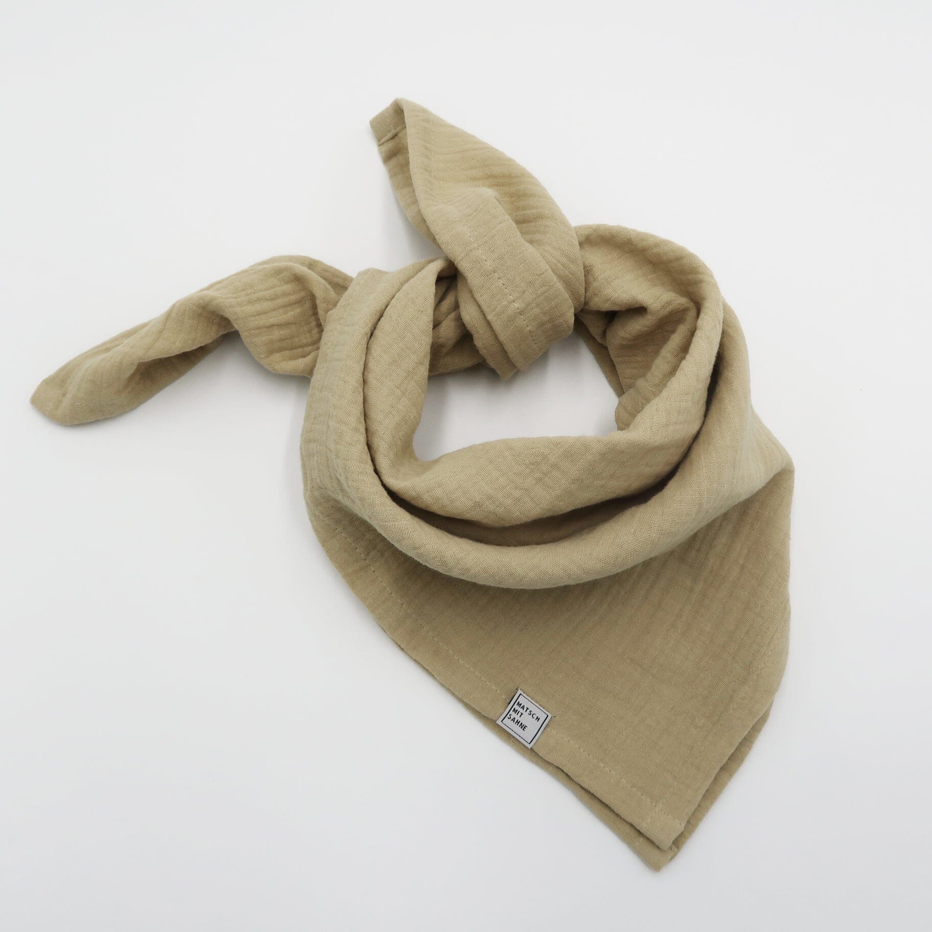 Schal Mini (65 x 65 cm) Schal Mini Matsch mit Sahne Heu