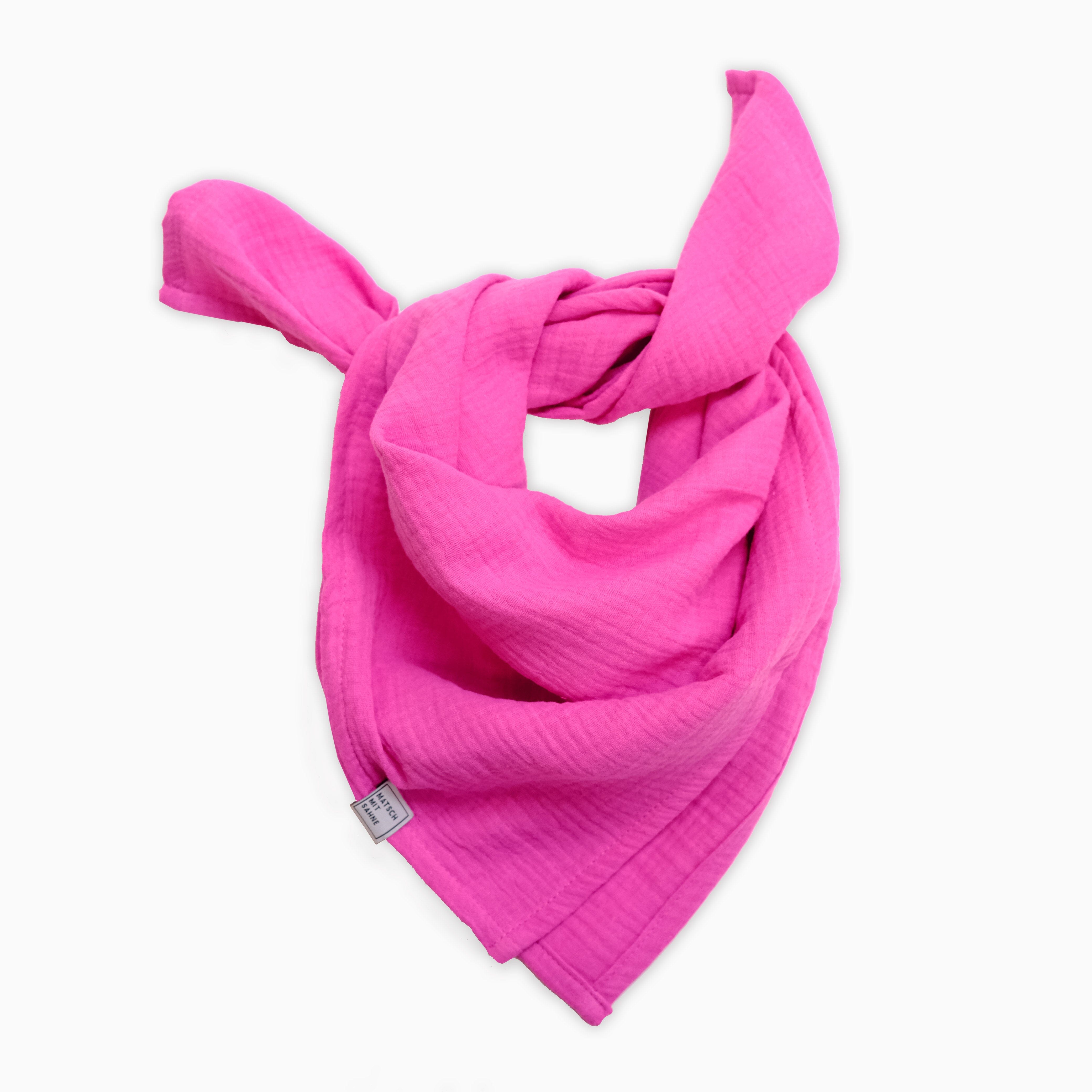 Schal Mini (65 x 65 cm) Schal Mini Matsch mit Sahne Pink