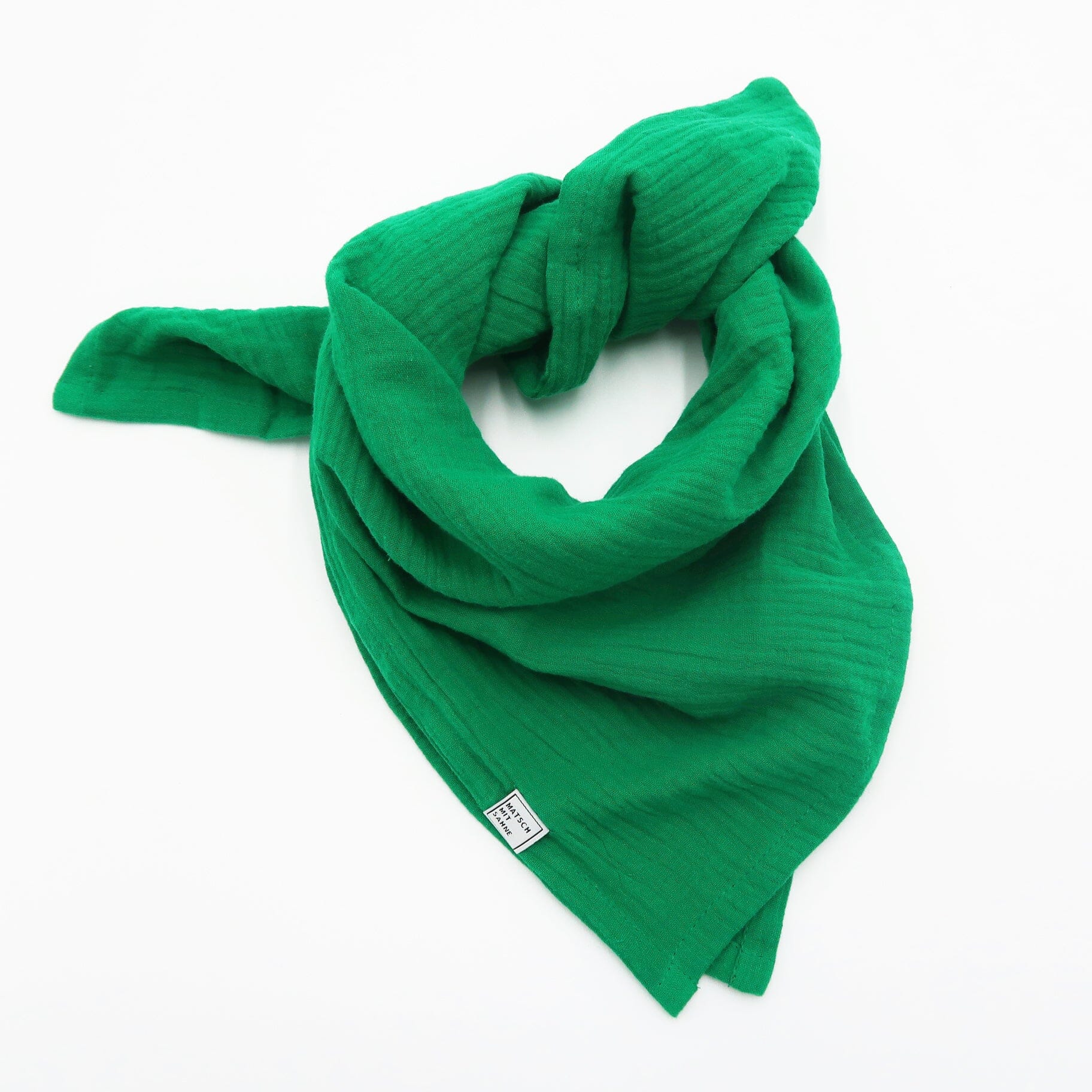 Schal Mini (65 x 65 cm) Schal Mini Matsch mit Sahne Smaragd