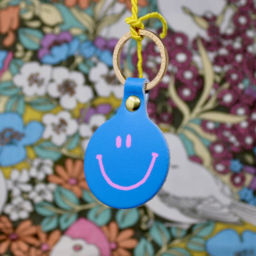 Schlüsselanhänger "Smiley" Schlüsselanhänger Ark Colour Design Blau