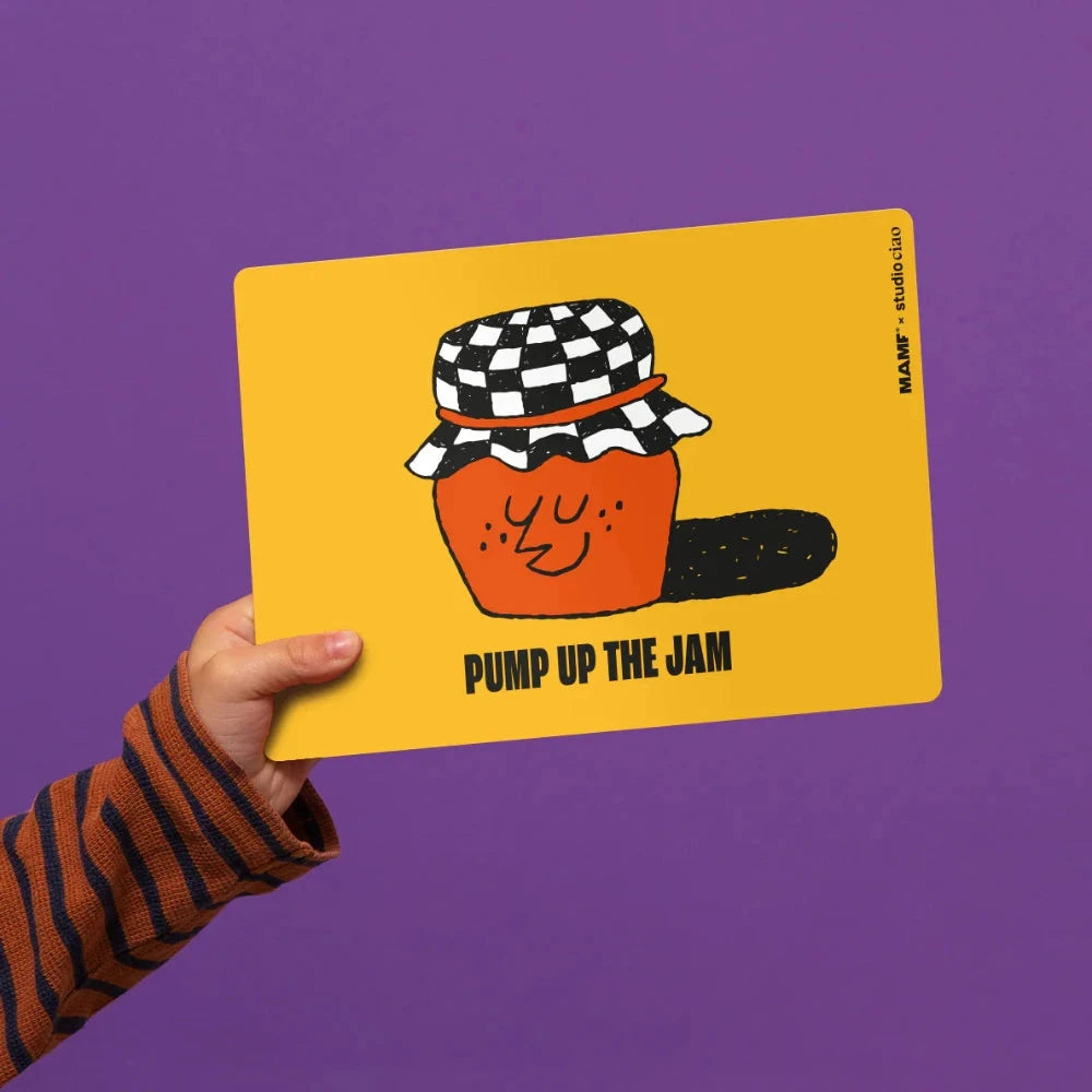Schneidebrettchen "Pump Up The Jam" x Studio Ciao Schneidebrettchen MAMF® Club