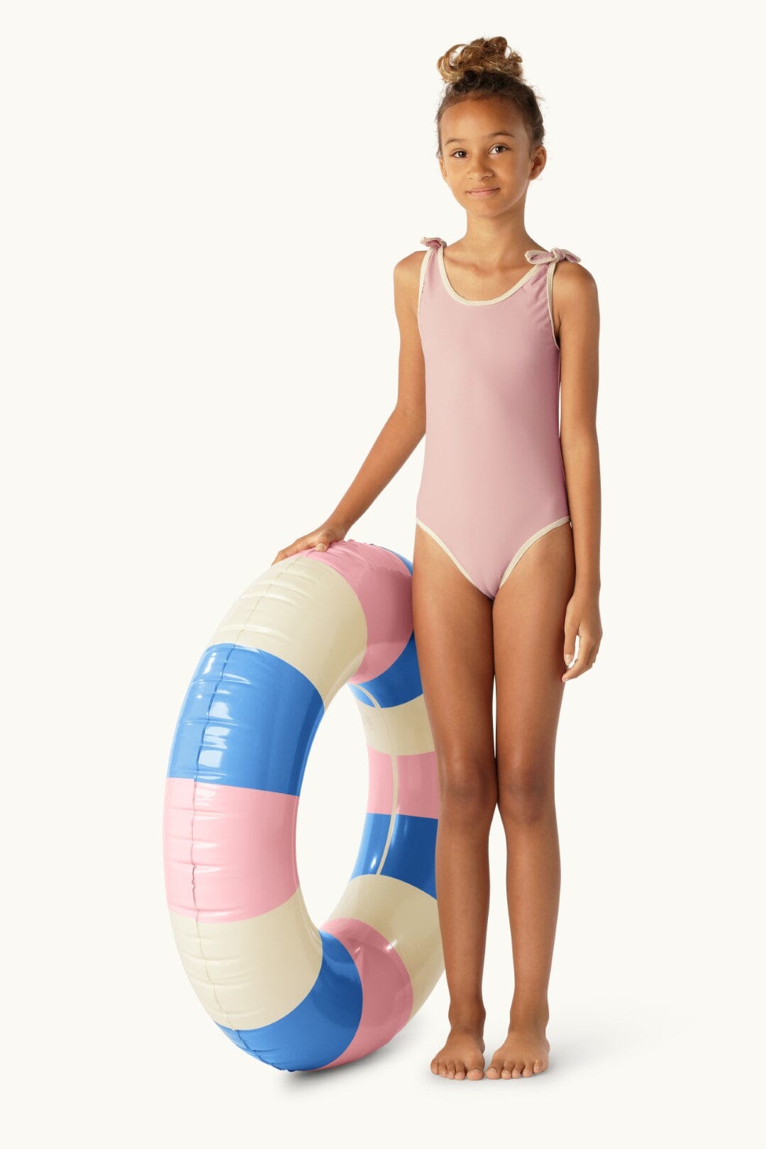 Schwimmring 90cm "Sally" Schwimmring Petites Pommes French Rose & Denim