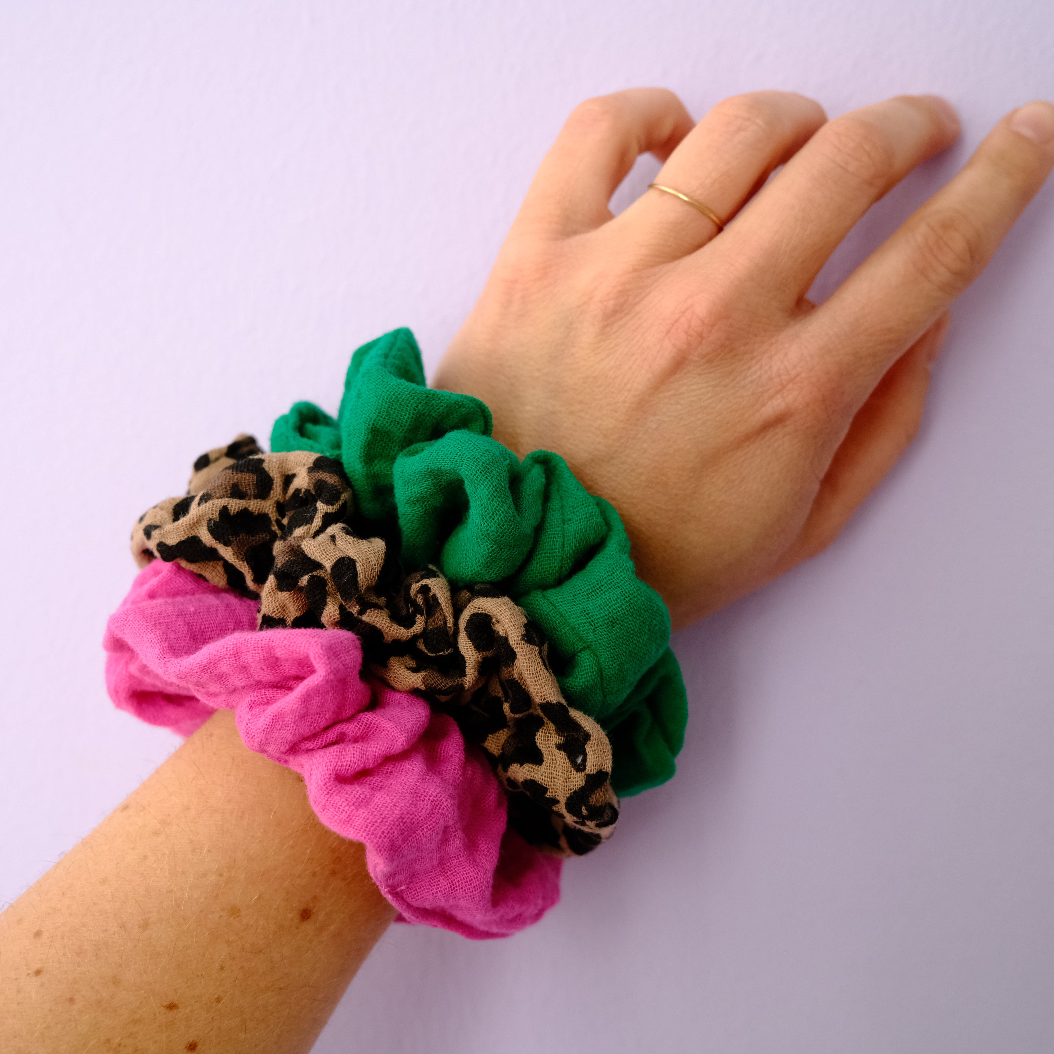 Scrunchie Maxi Scrunchies Matsch mit Sahne