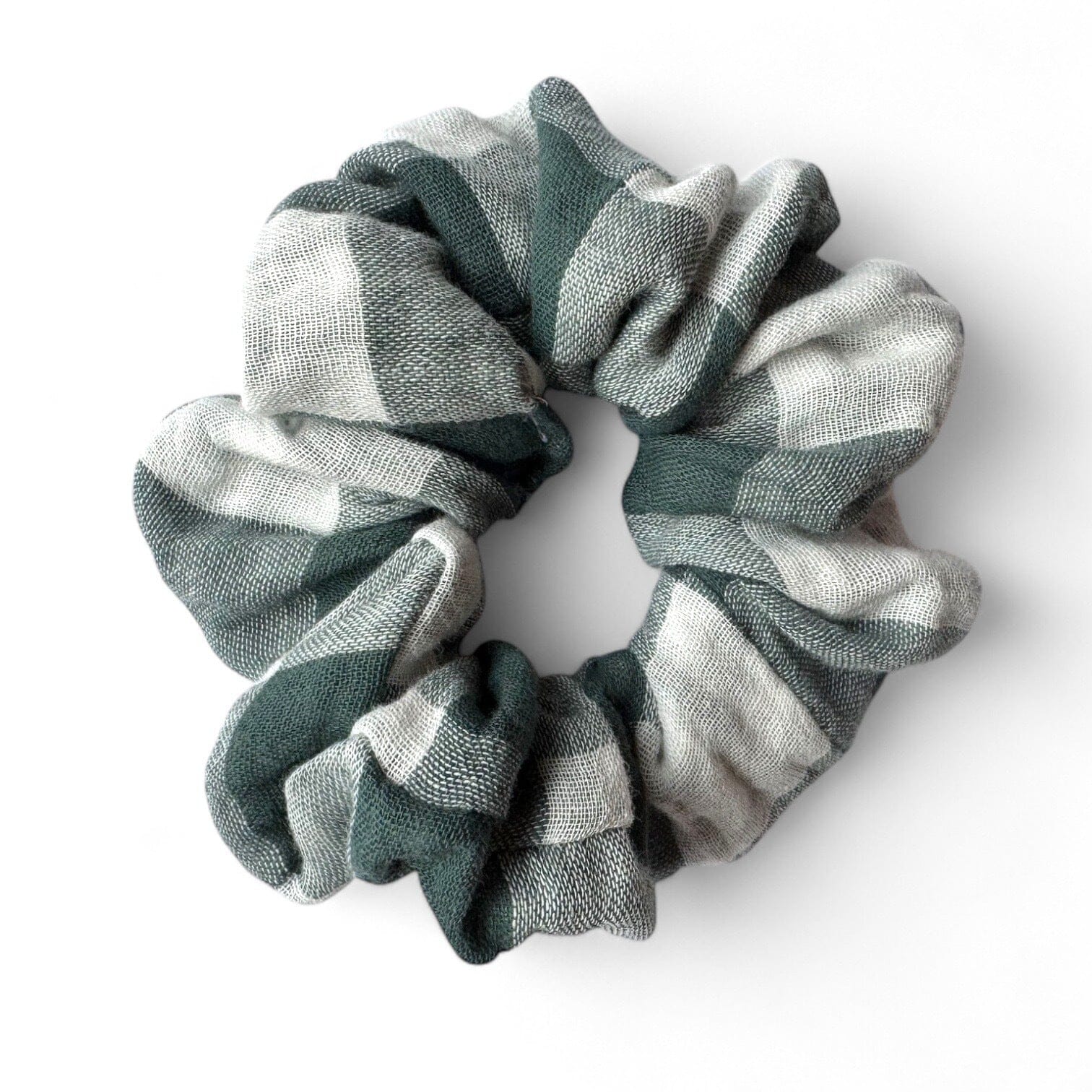 Scrunchie Maxi Scrunchies Matsch mit Sahne Karo Tanne
