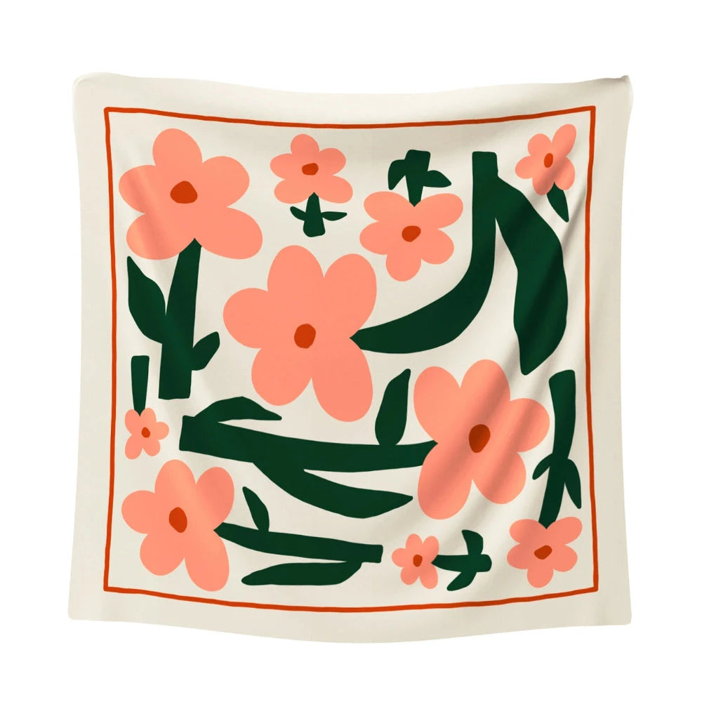 Seidenschal "Las Flores" Schal Midi Studio Arde