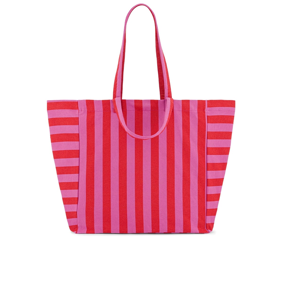 Shopper groß "Streifen" Shopper Rose in April Orchid/Red