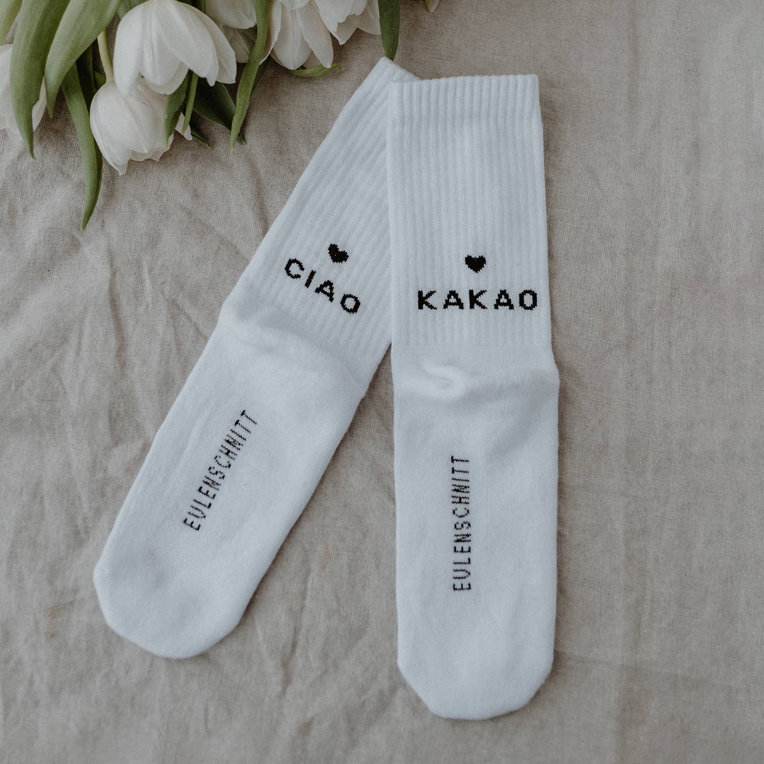 Socken „Ciao Kakao“ Eulenschnitt