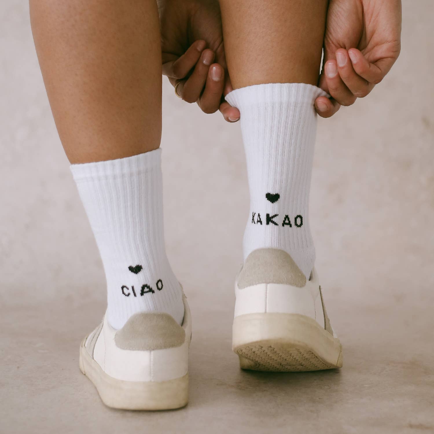 Socken „Ciao Kakao“ Eulenschnitt