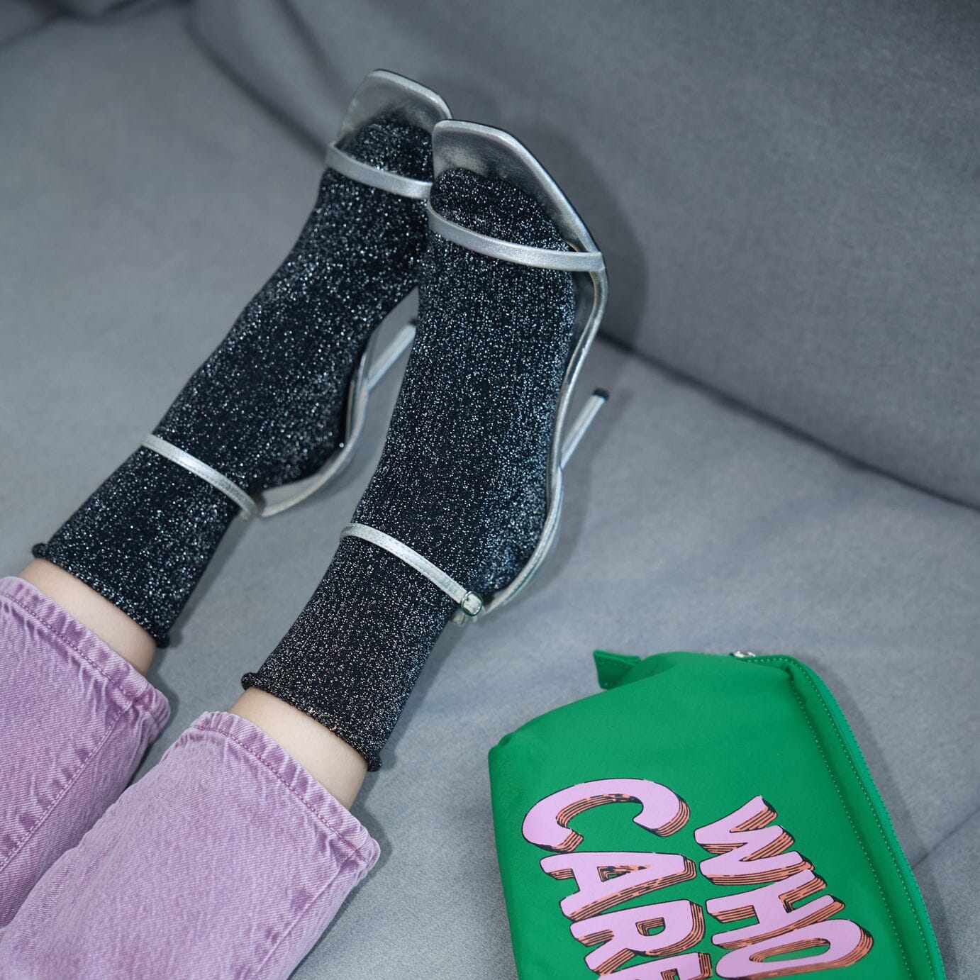 Socken "Glitzer" Socken KLUE Schwarz