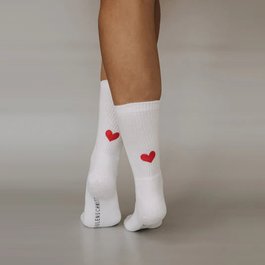 Socken „Herz rot" Socken Eulenschnitt 35-38