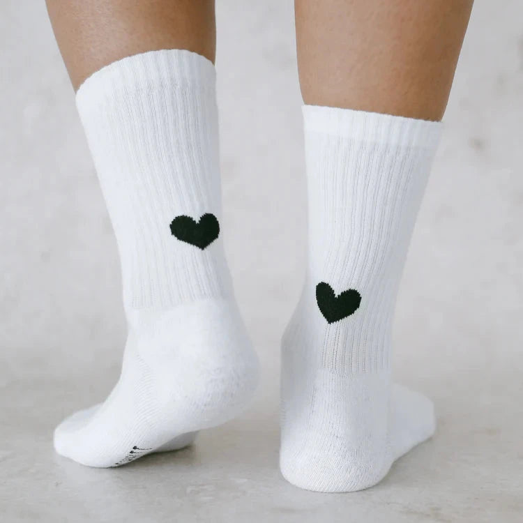Socken „Herz" Socken Eulenschnitt Schwarz 35-38
