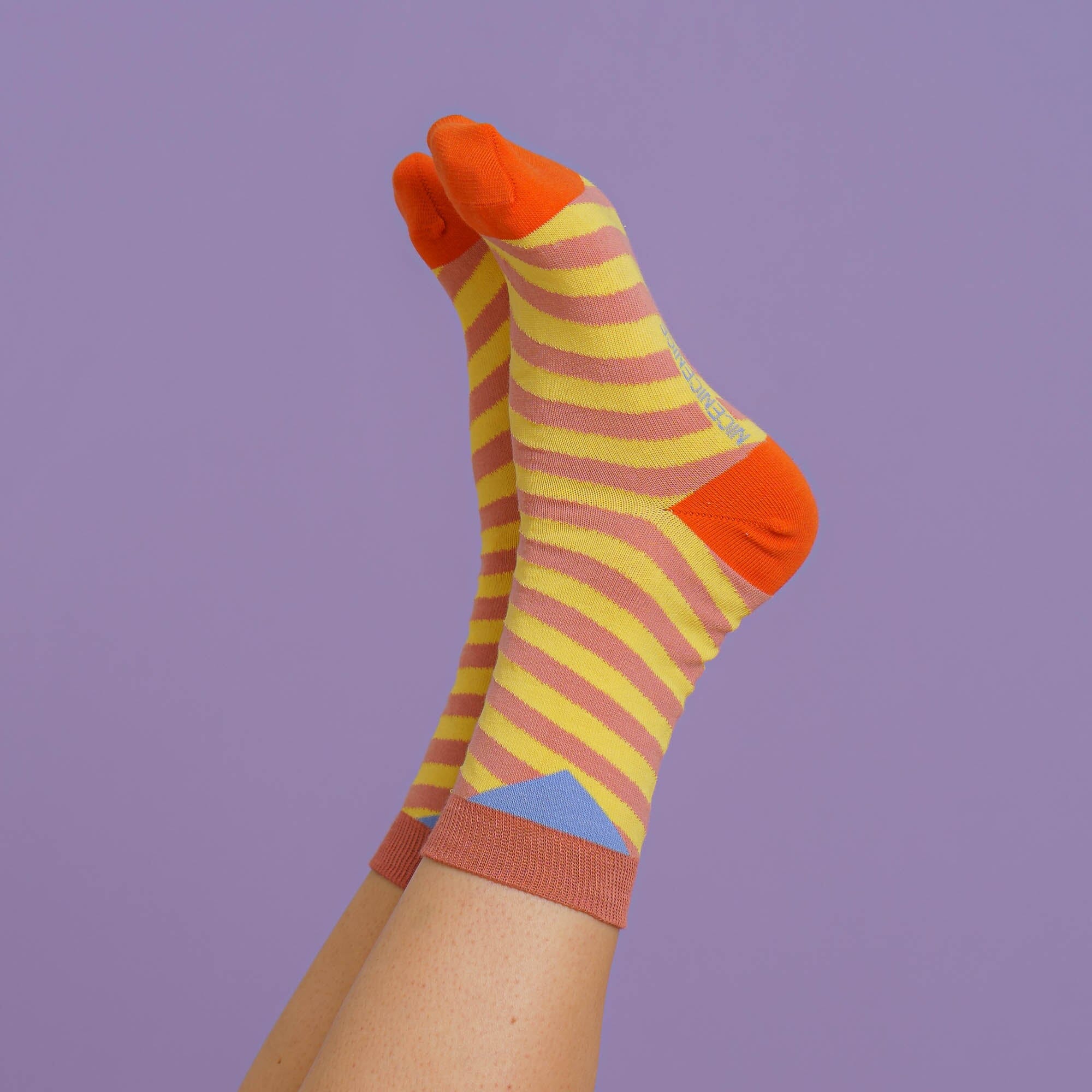 Socken "Streifen Diagonal" Socken NiceNiceNice Yellow 36-39 