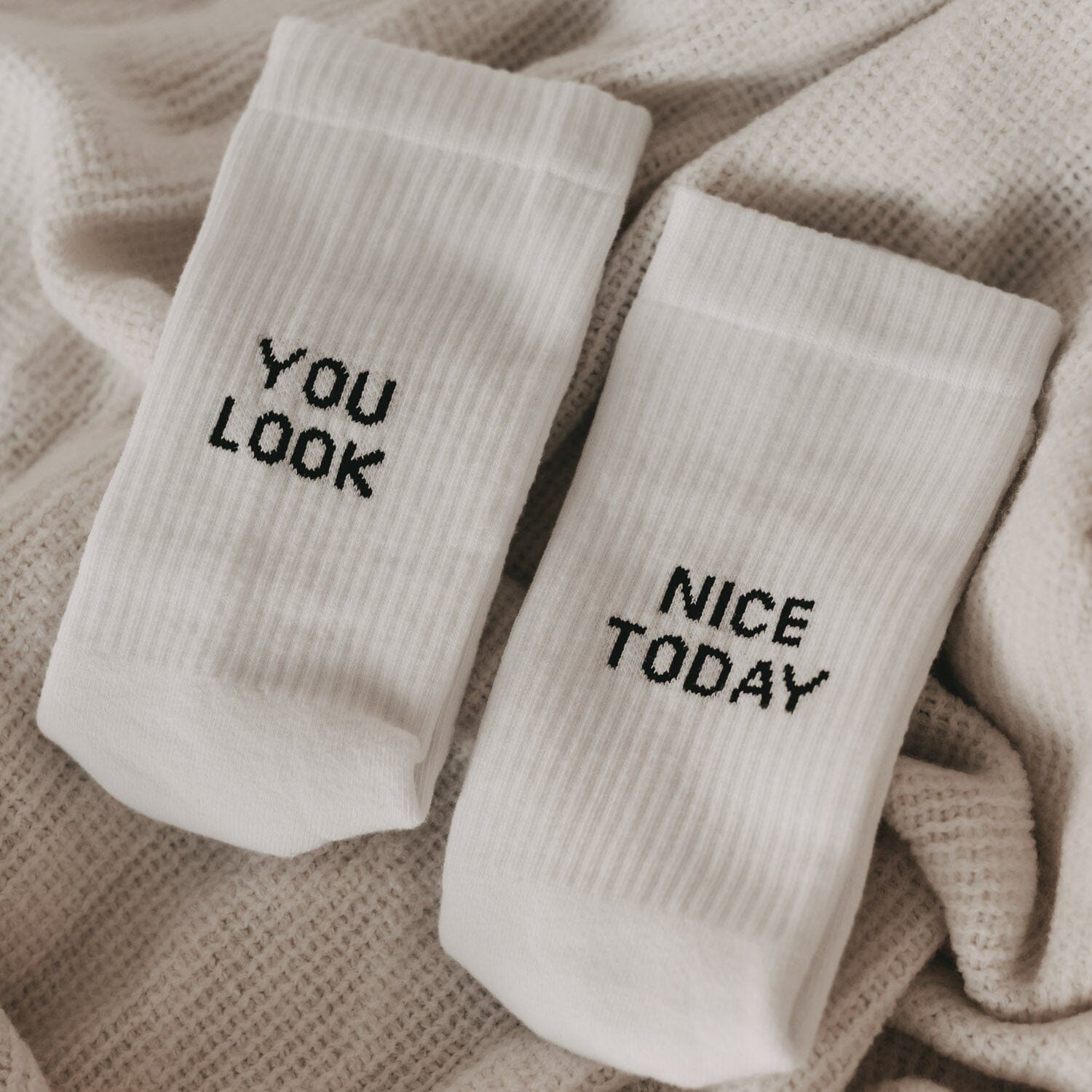 Socken "You look nice today" Socken Eulenschnitt 35-38