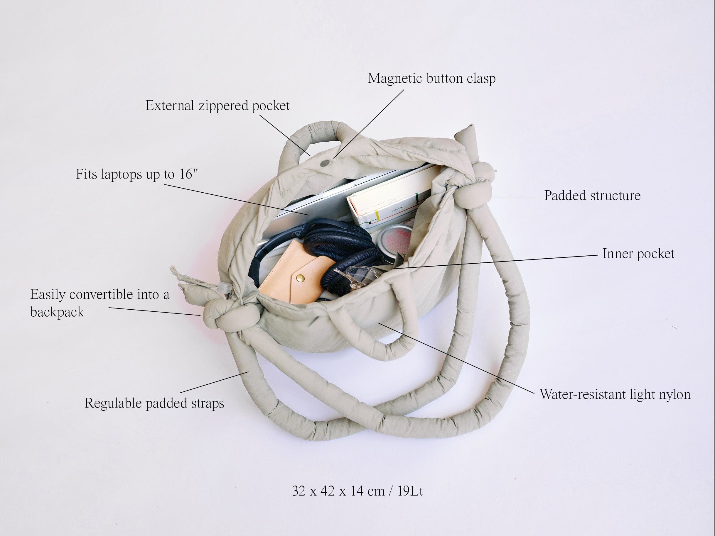 Soft Bag "Ona" Shopper Ölend