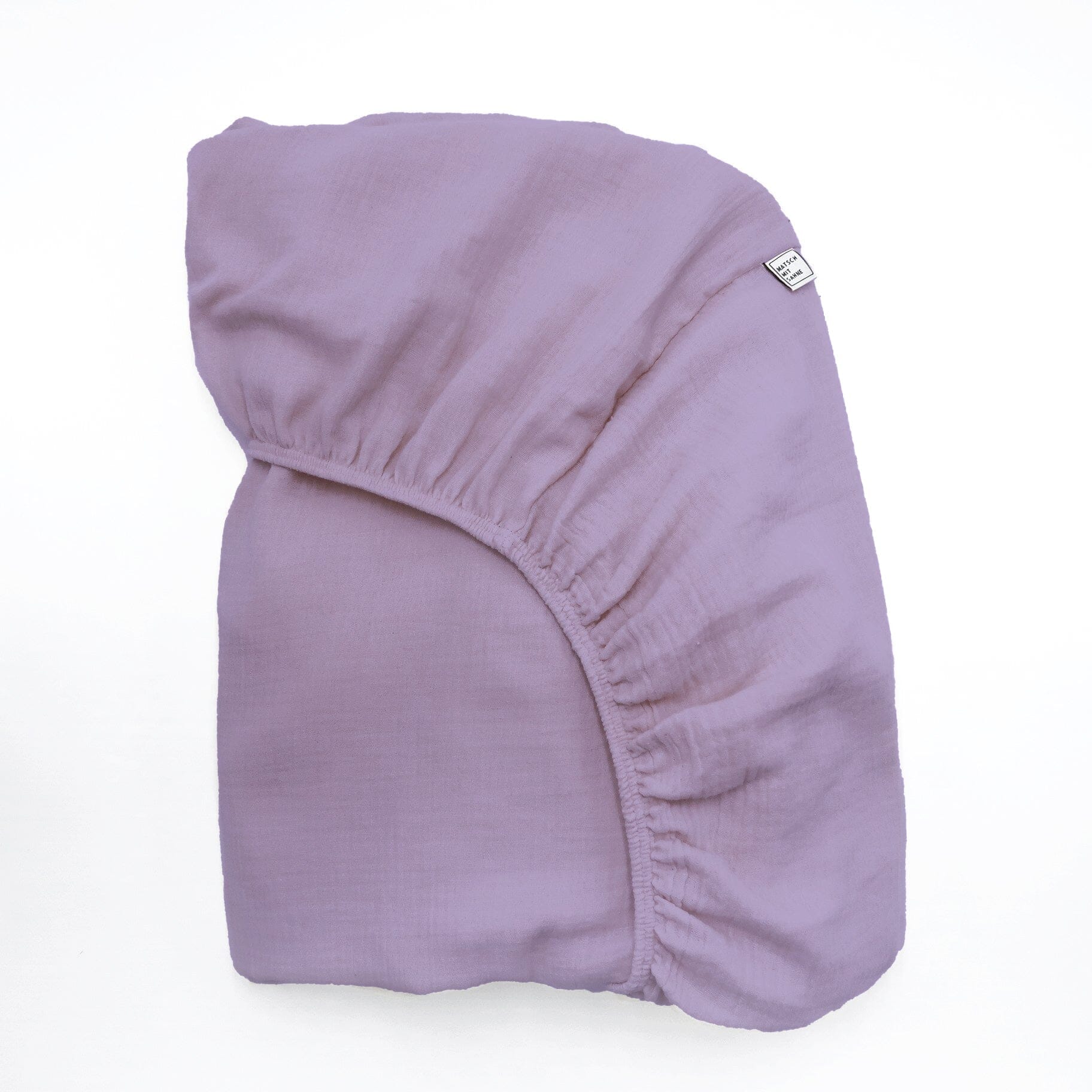 Spannbettlaken Baby (40 x 80 cm) Bettlaken Matsch mit Sahne Lavendel 
