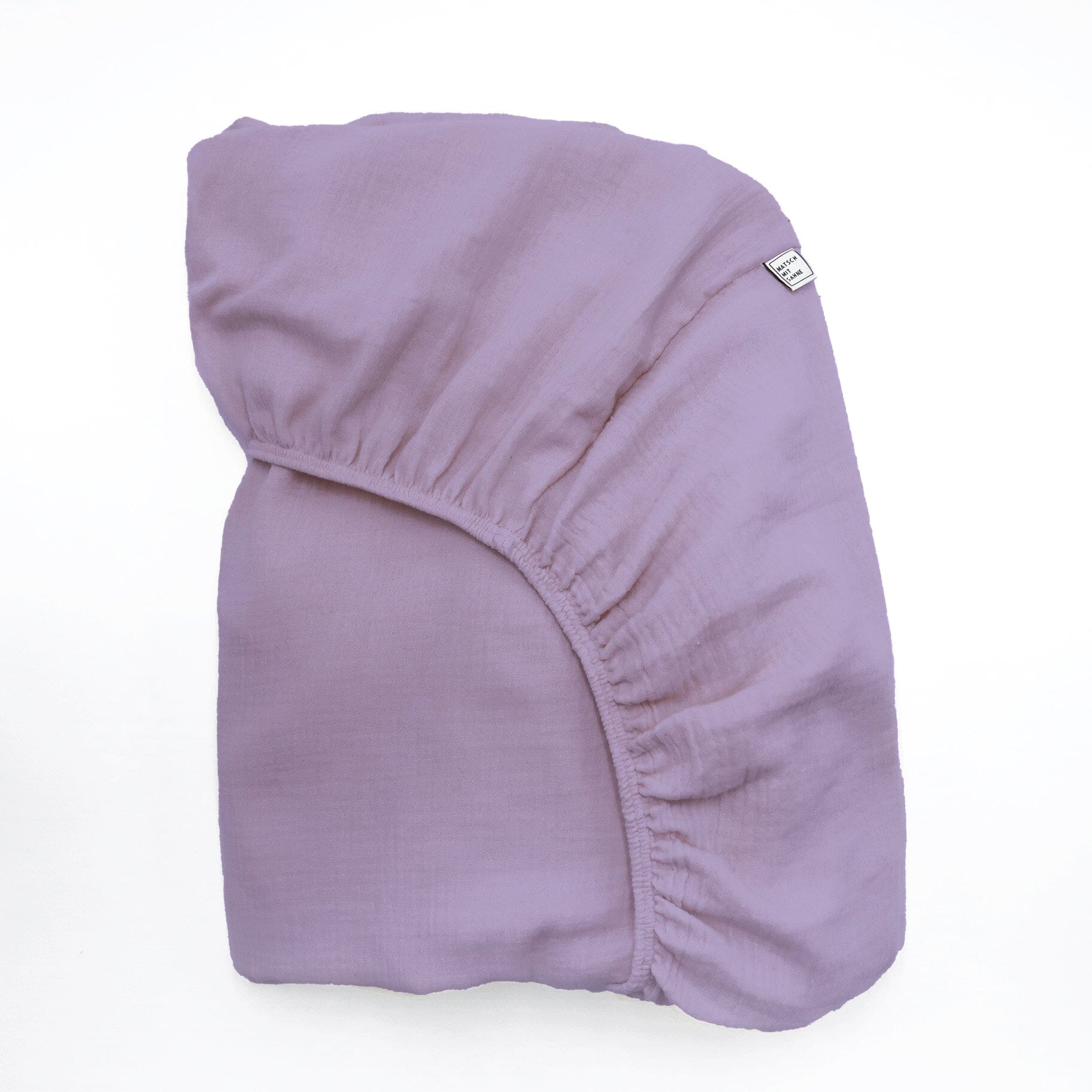 Spannbettlaken Maxi (90 x 200 cm) Bettlaken Matsch mit Sahne Lavendel