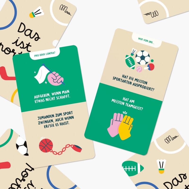 Spiel 5 min "Das ist sportlich!" Kartenspiel minus Verlag