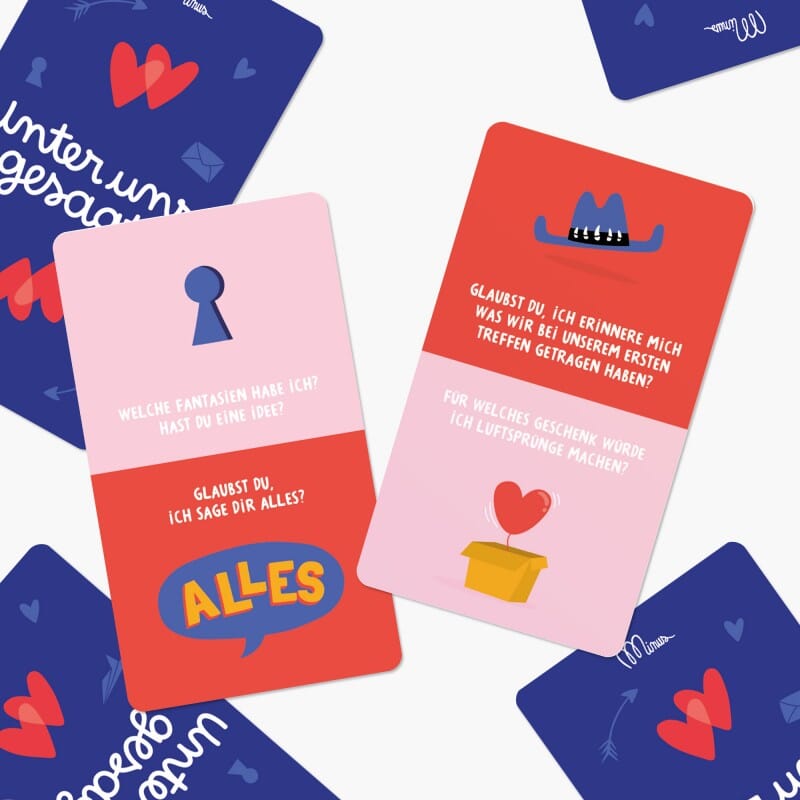Spiel 5 min "Unter uns gesagt" Kartenspiel minus Verlag