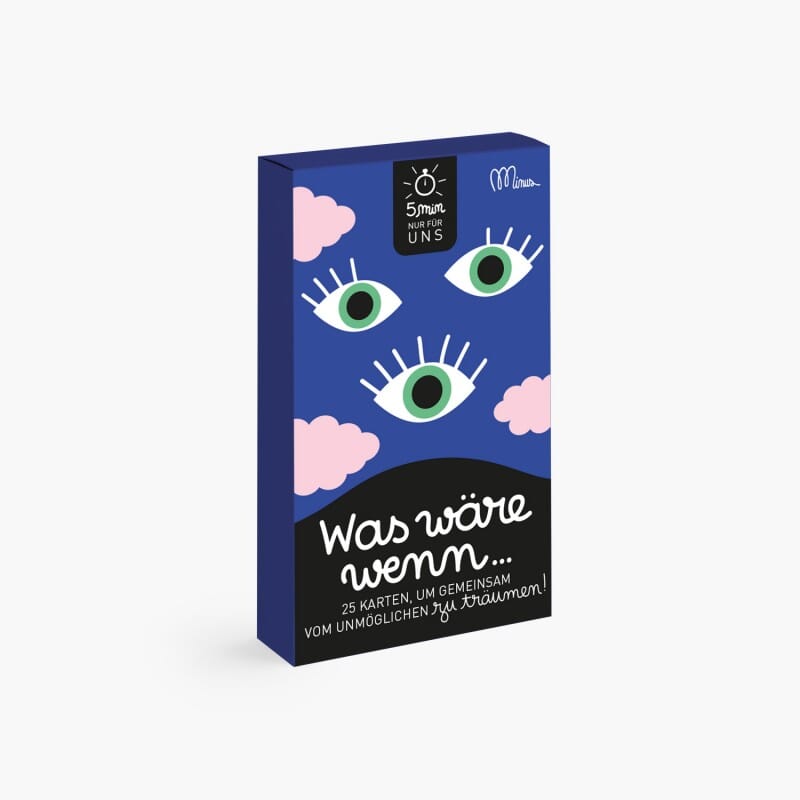 Spiel 5 min "Was wäre wenn" Kartenspiel minus Verlag