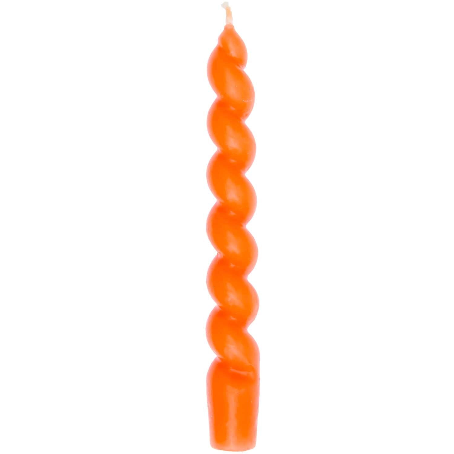 Spiralkerze "Klein" Kerze Rico Design Soft Neon Orange