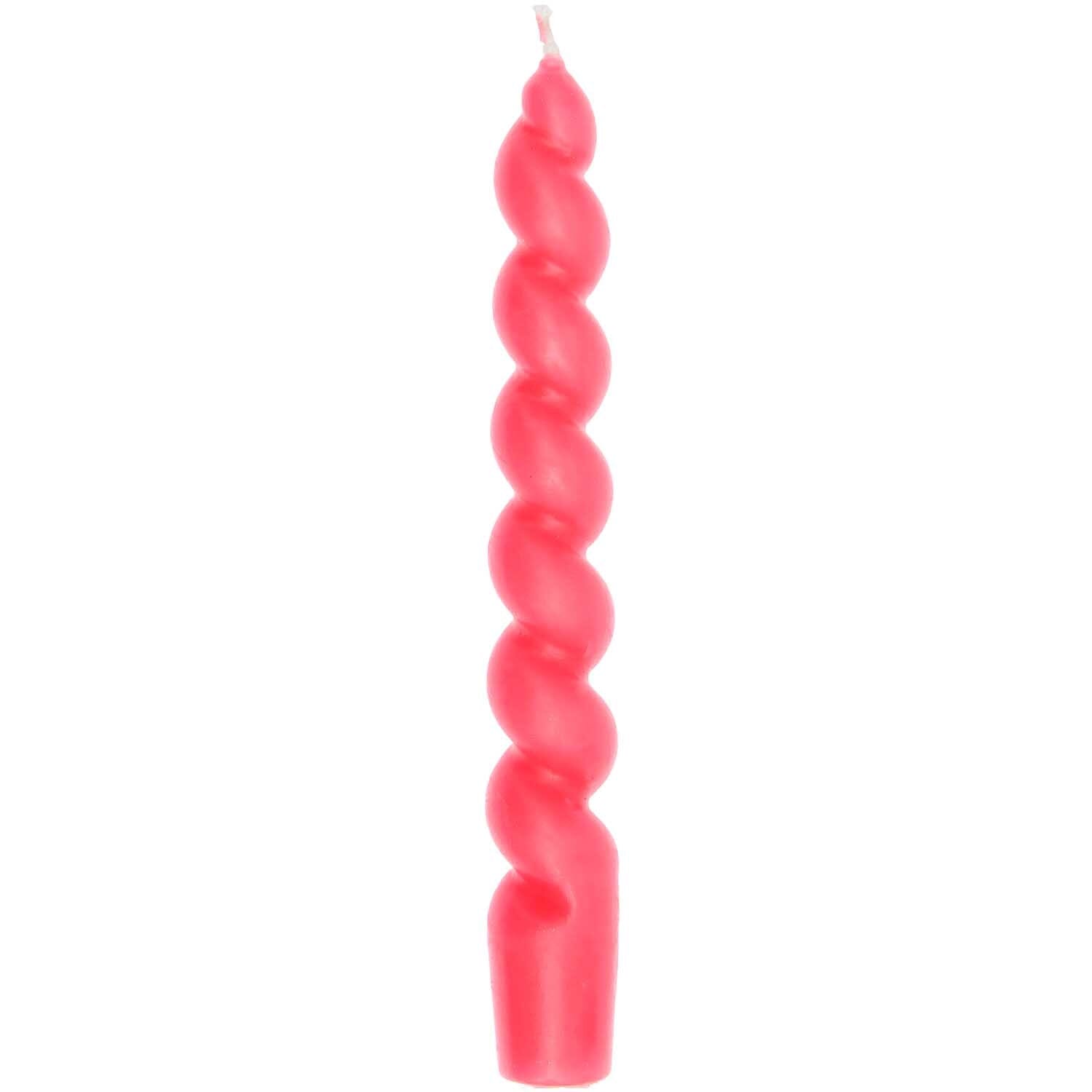 Spiralkerze "Klein" Kerze Rico Design Soft Neon Pink