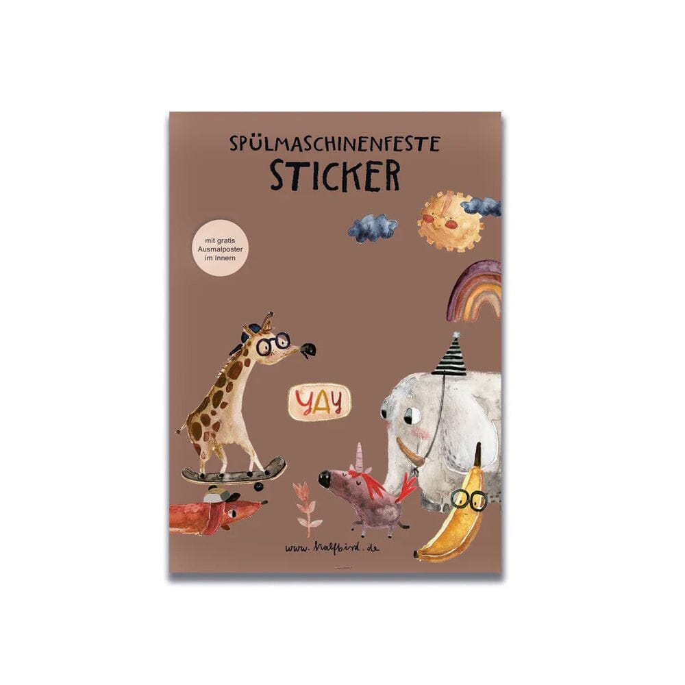 Spülmaschinenfeste Sticker "Allerlei" Sticker Halfbird