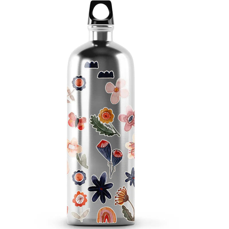 Spülmaschinenfeste Sticker "Blumen" Sticker Halfbird