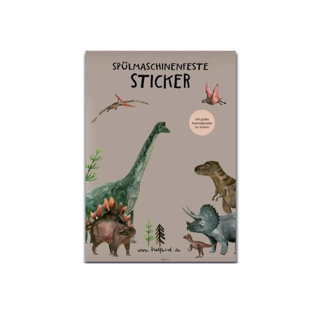 Spülmaschinenfeste Sticker "Dinos" Sticker Halfbird