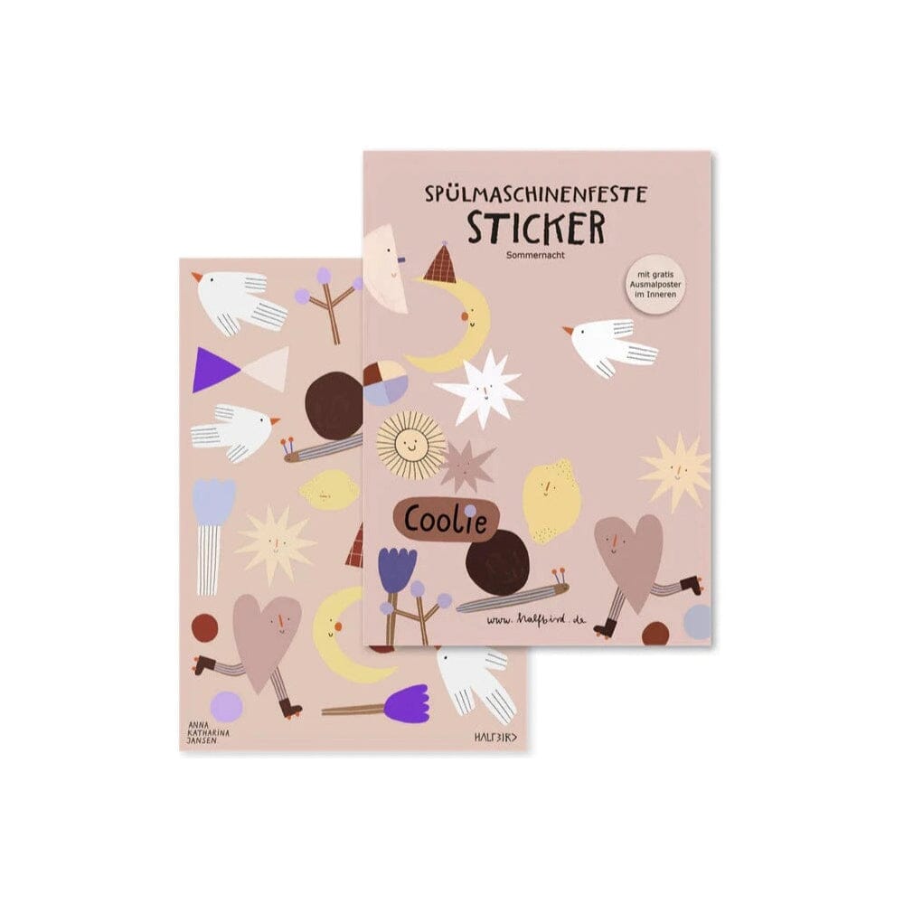 Spülmaschinenfeste Sticker "Sommernacht" Sticker Halfbird