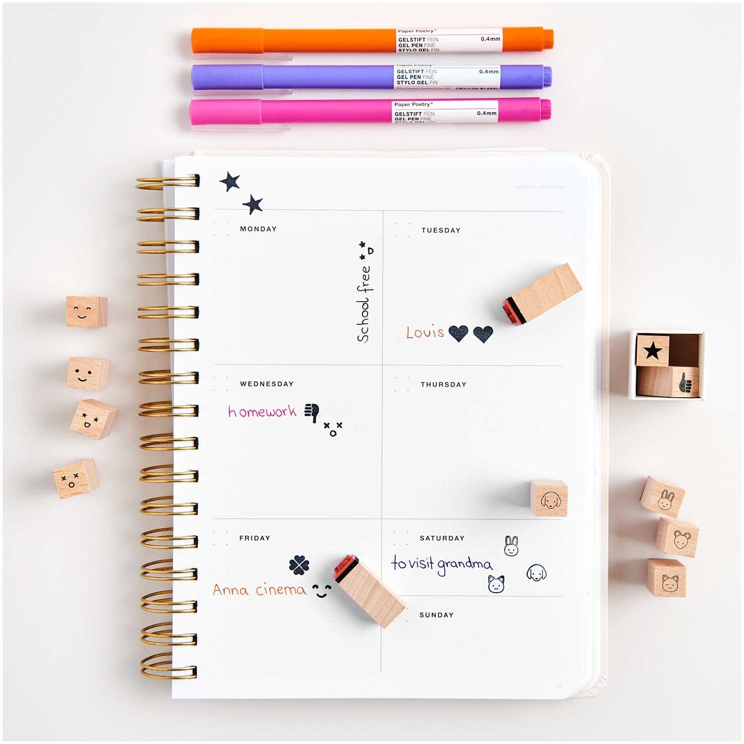 Stempelset "Classic" Stempel Rico Design