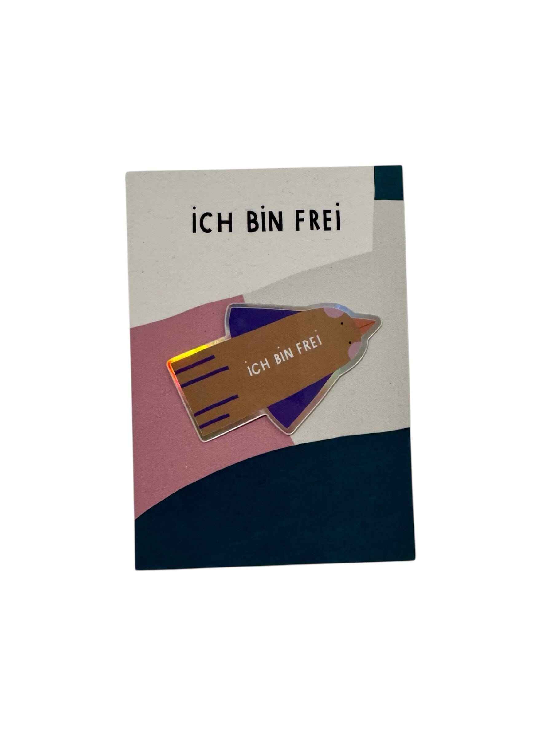 Sticker mit Karte "Ich bin frei" Sticker mit Karte Jane Holtewert
