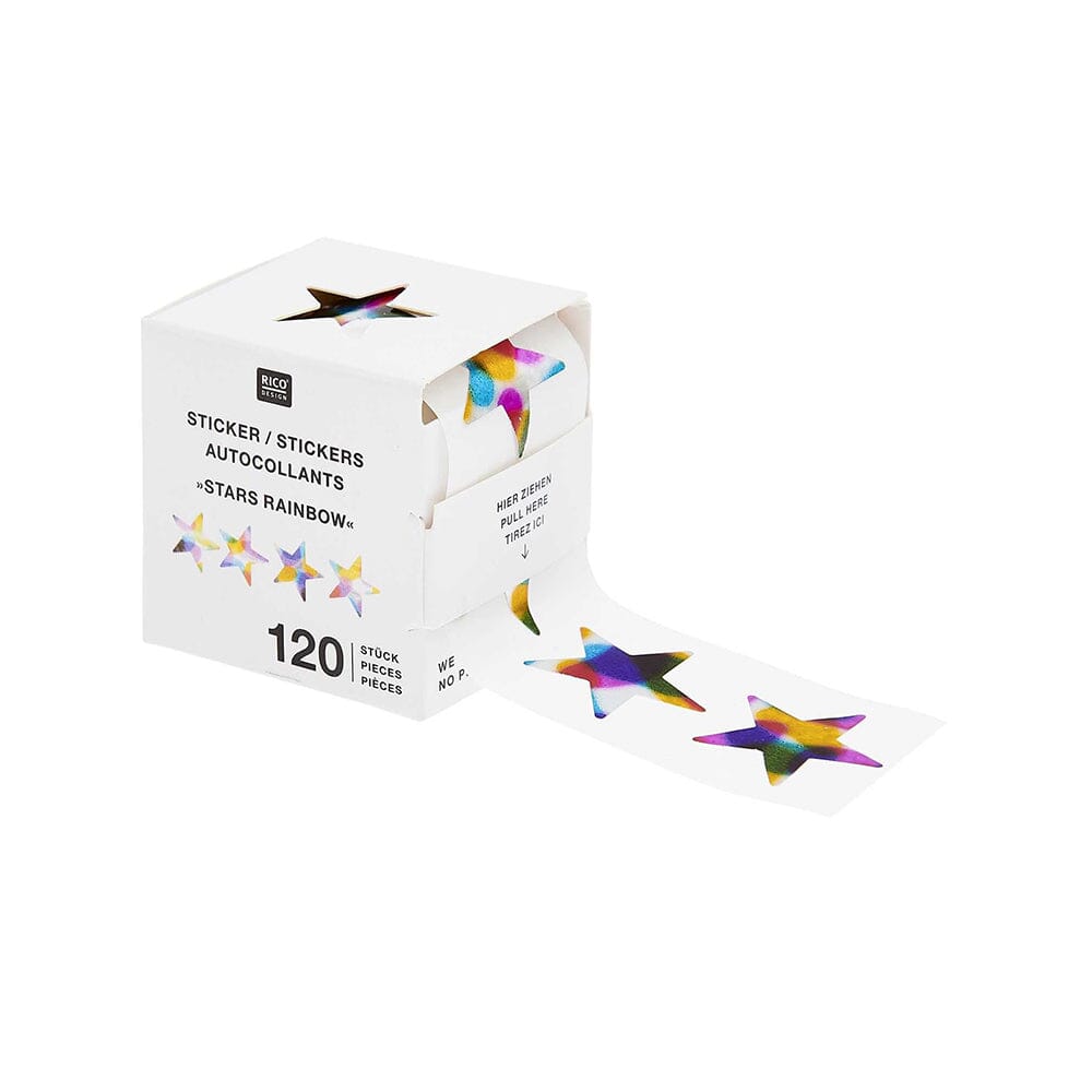 Sticker Set "Sten Holo Regenbogen" Rico Design