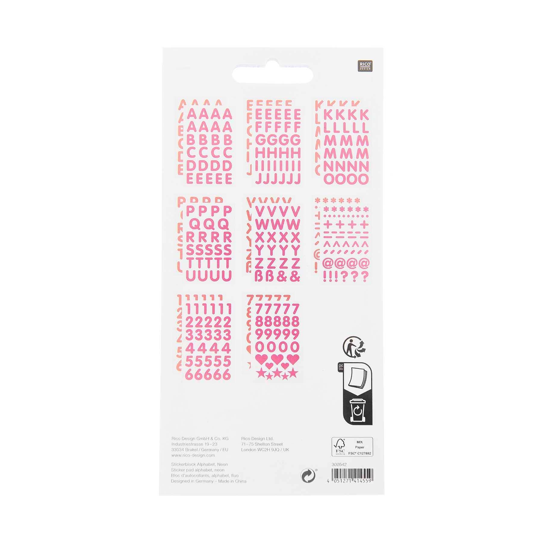 Stickerblock "Alphabet" Rico Design