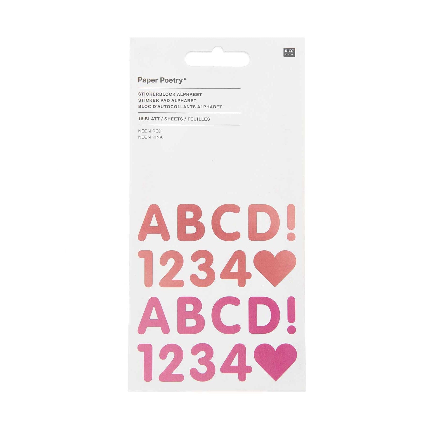 Stickerblock "Alphabet" Rico Design
