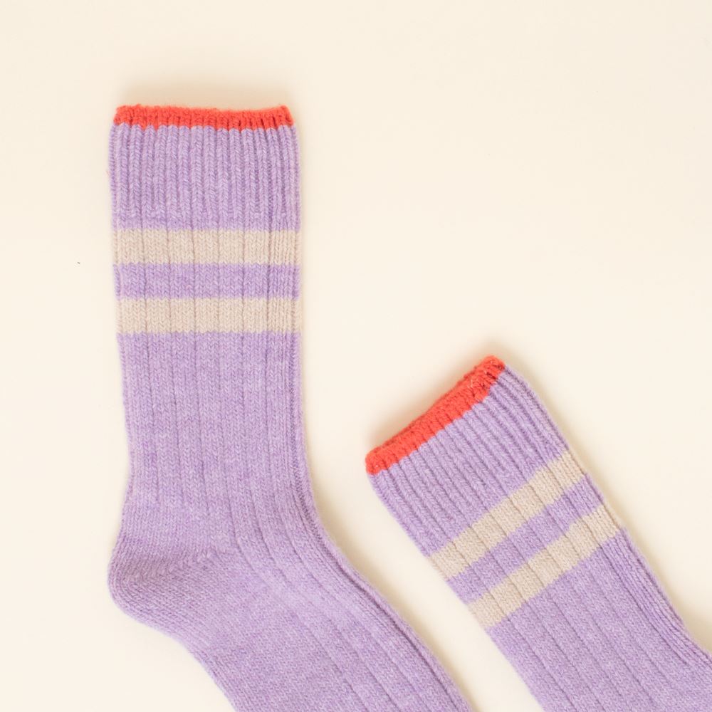 Stricksocken aus Wolle „Streifen" Socken popeia