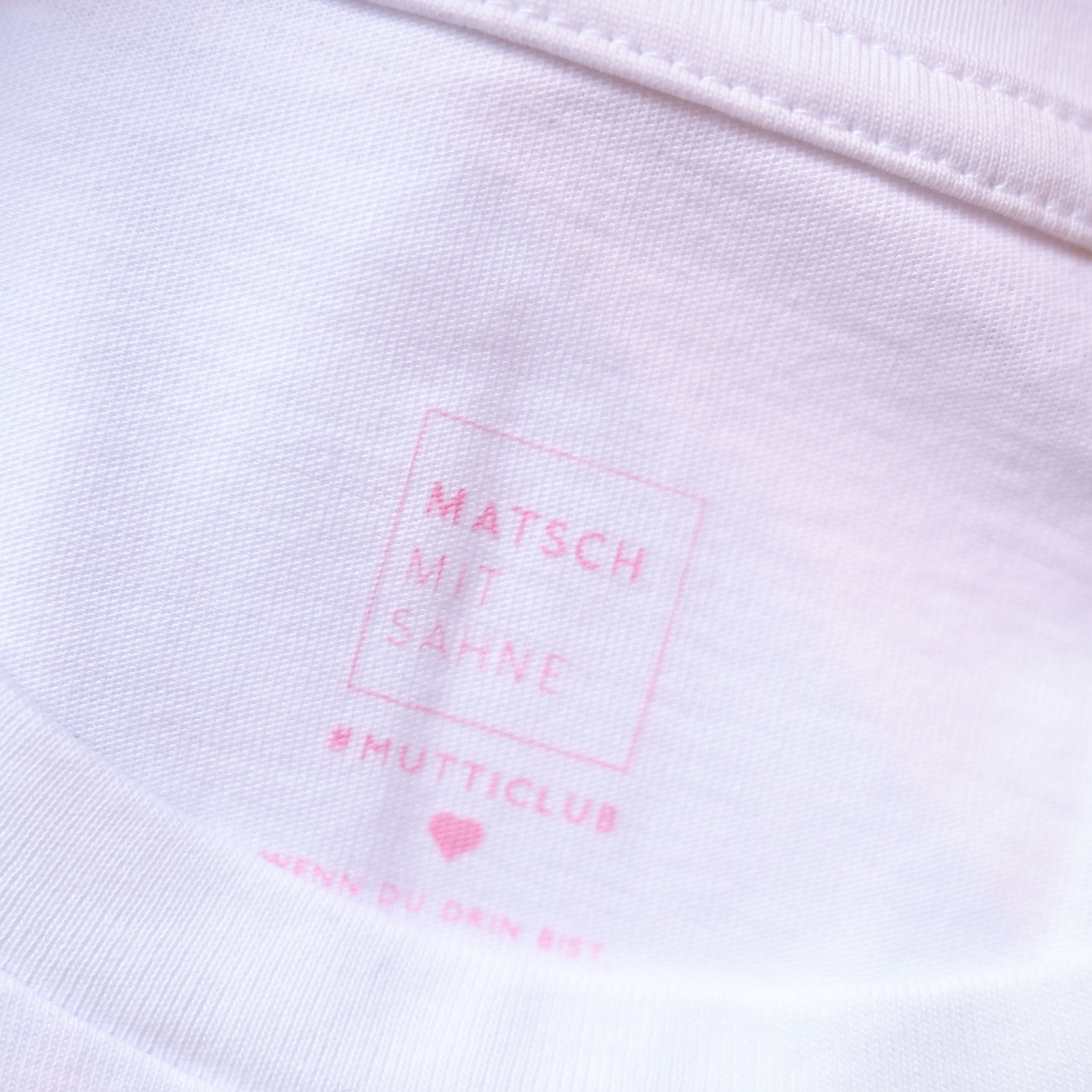T-Shirt "MUTTICLUB rosa" Bekleidung & Accessoires Matsch mit Sahne