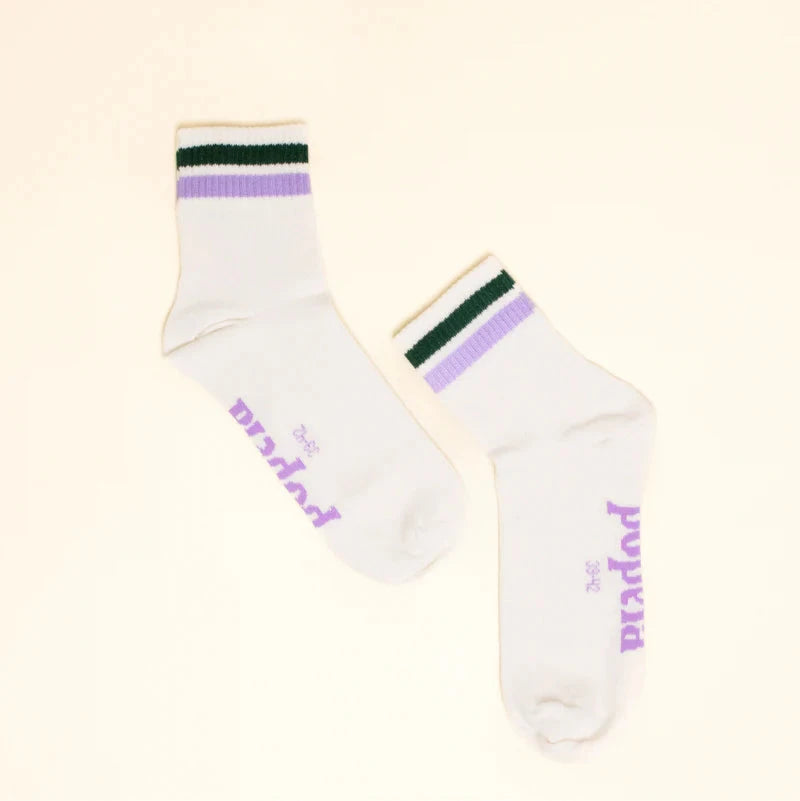 Tennissocken "The Ankle" Socken popeia Grün/Lila 35-38