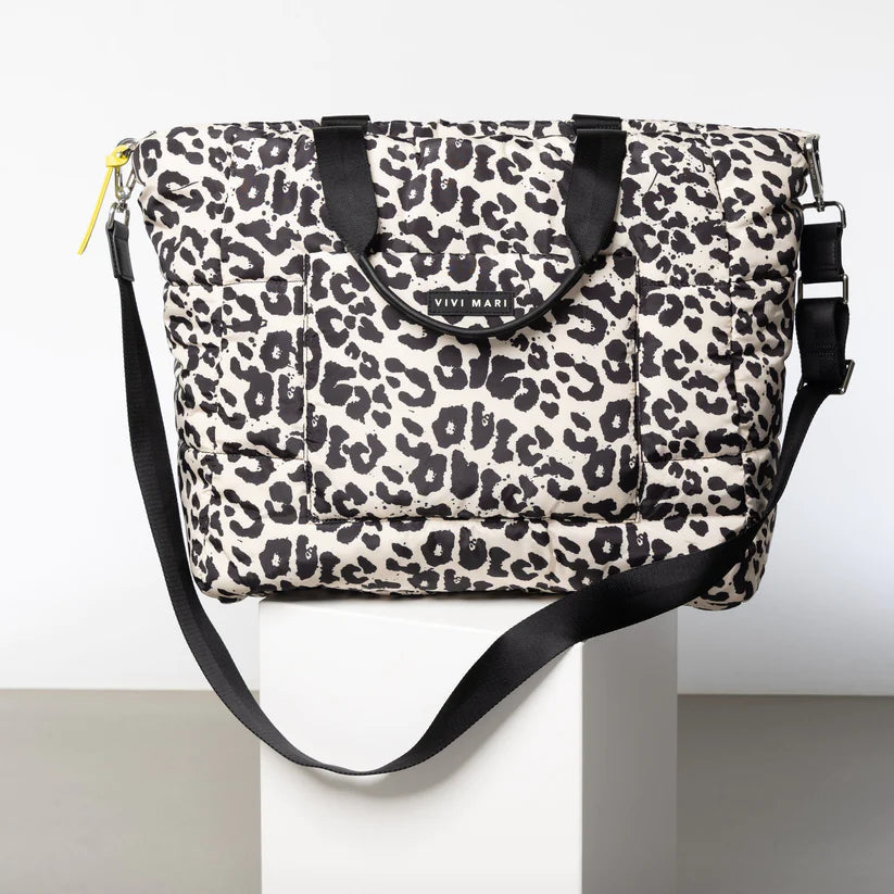 Tote Bag "Padded Large" Handtaschen, Geldbörsen & Etuis Vivi Mari leo splashes black/sand
