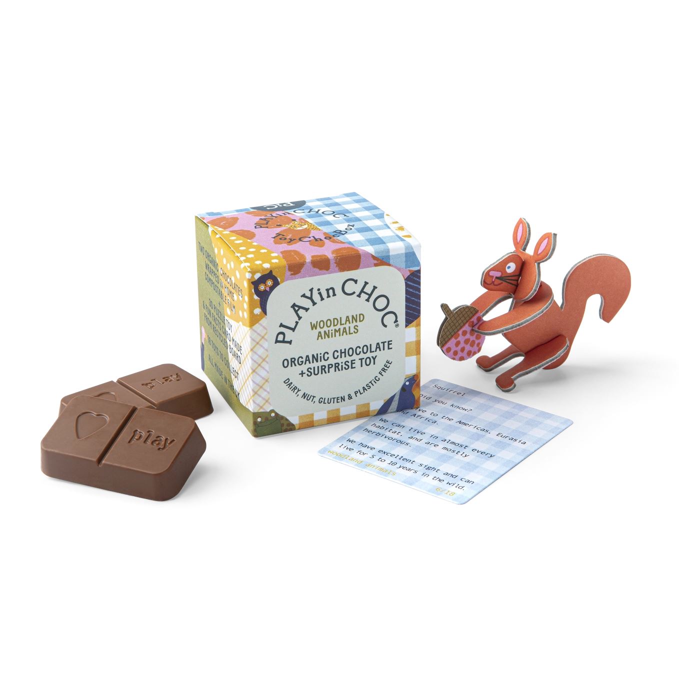 ToyChoc Box "Waldtiere" Süßigkeit PLAYin CHOC